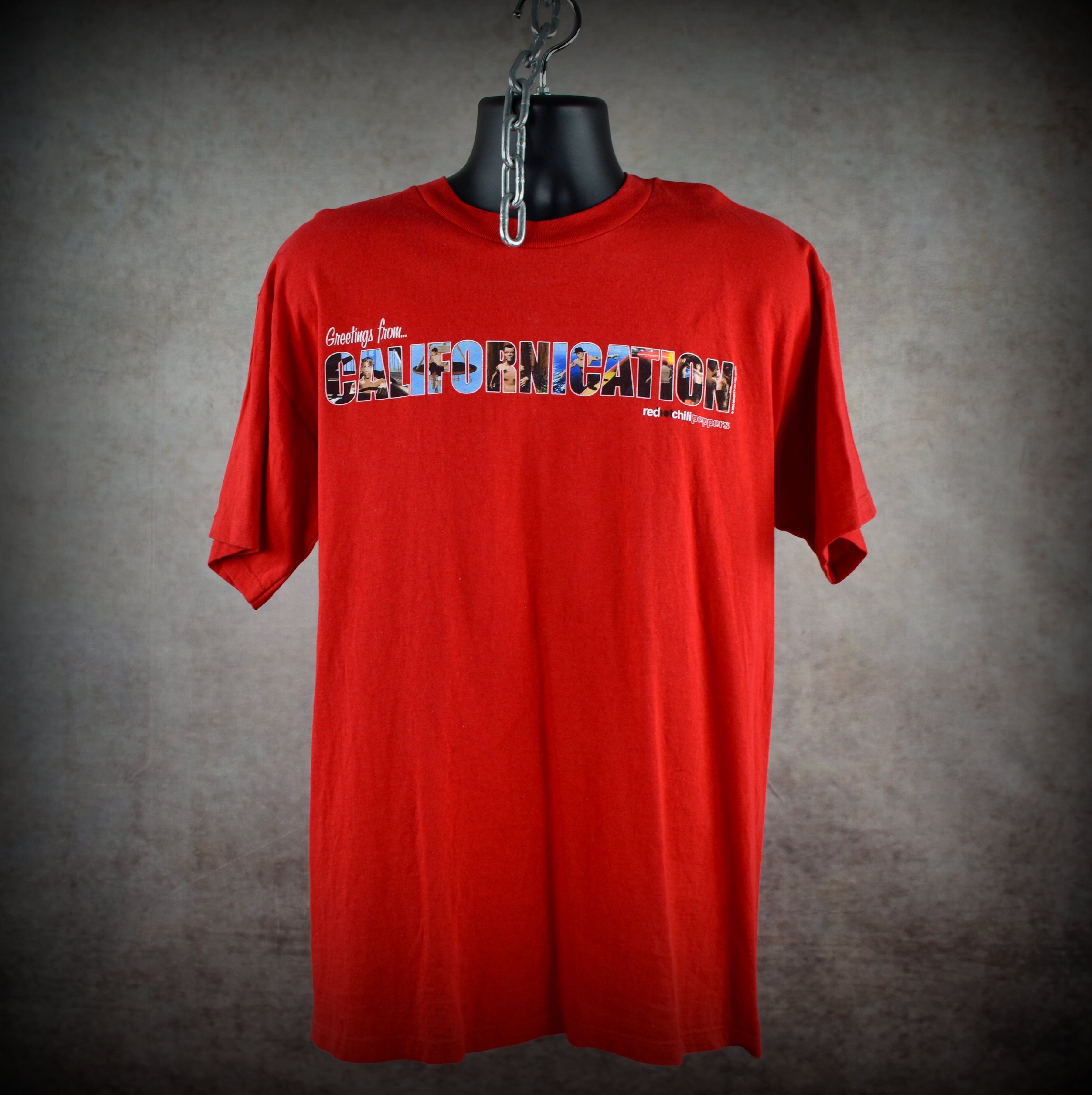 2000 red hot chili peppers vintage californication iconic y2k music video promo band t-shirt