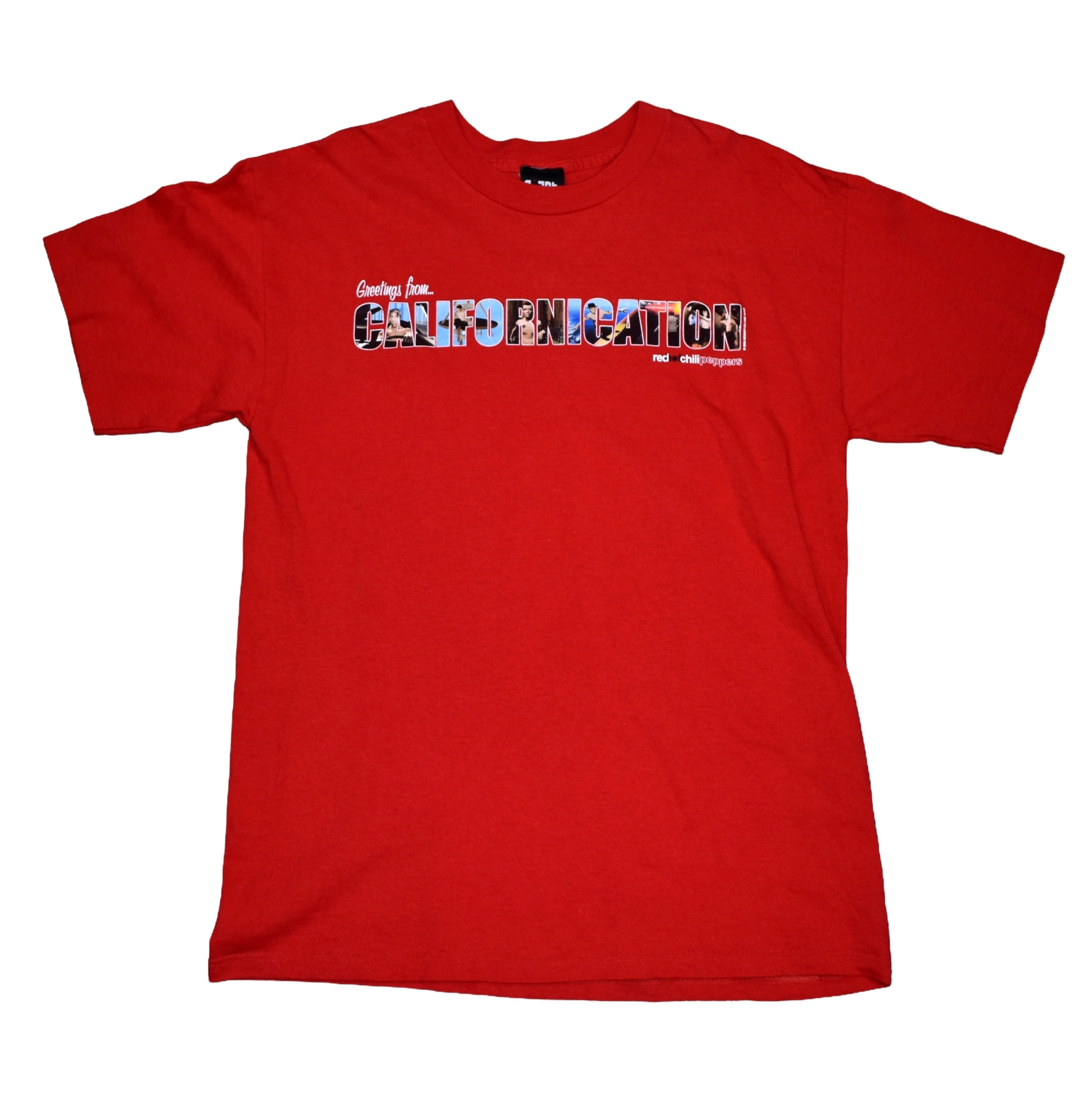 2000 red hot chili peppers vintage californication iconic y2k music video promo band t-shirt