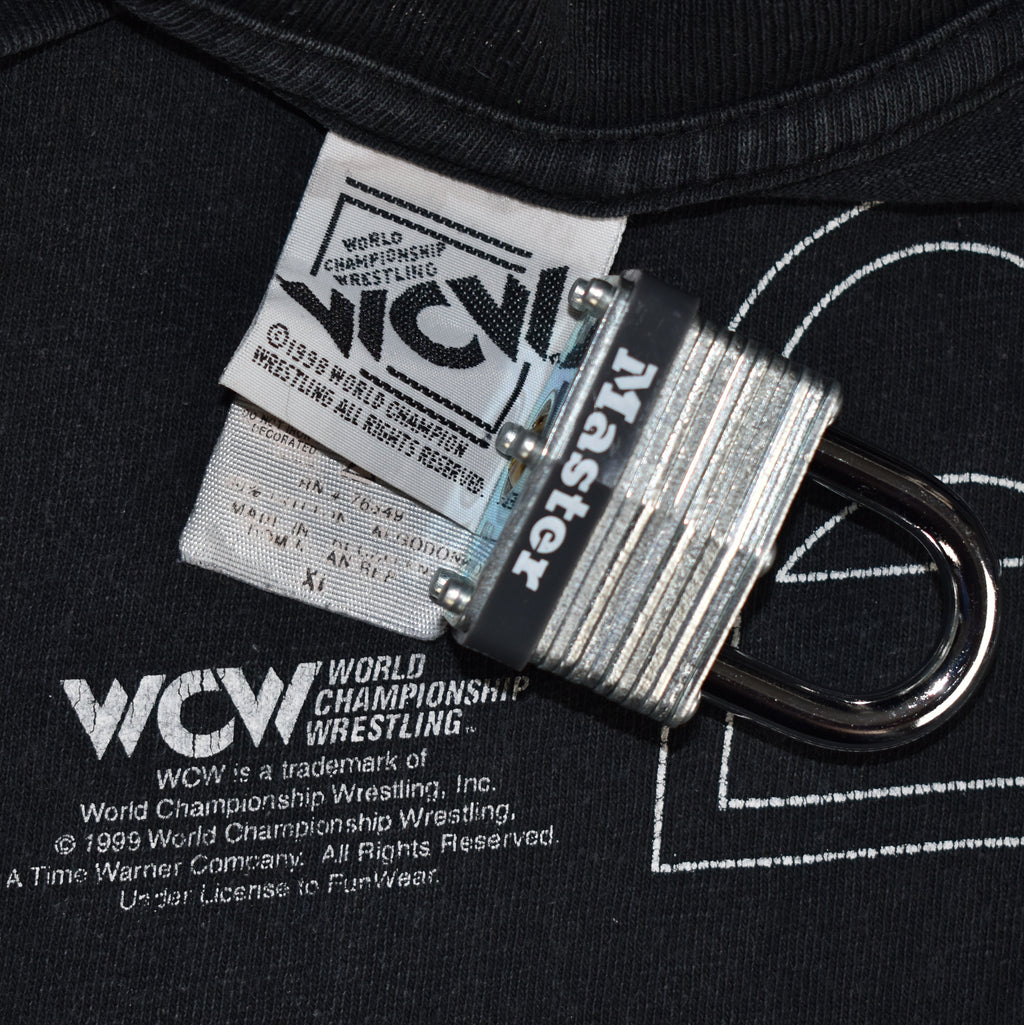 1999 ric flair vintage wooo! iconic nature boy 90s wcw four horsemen wrestler promo t-shirt