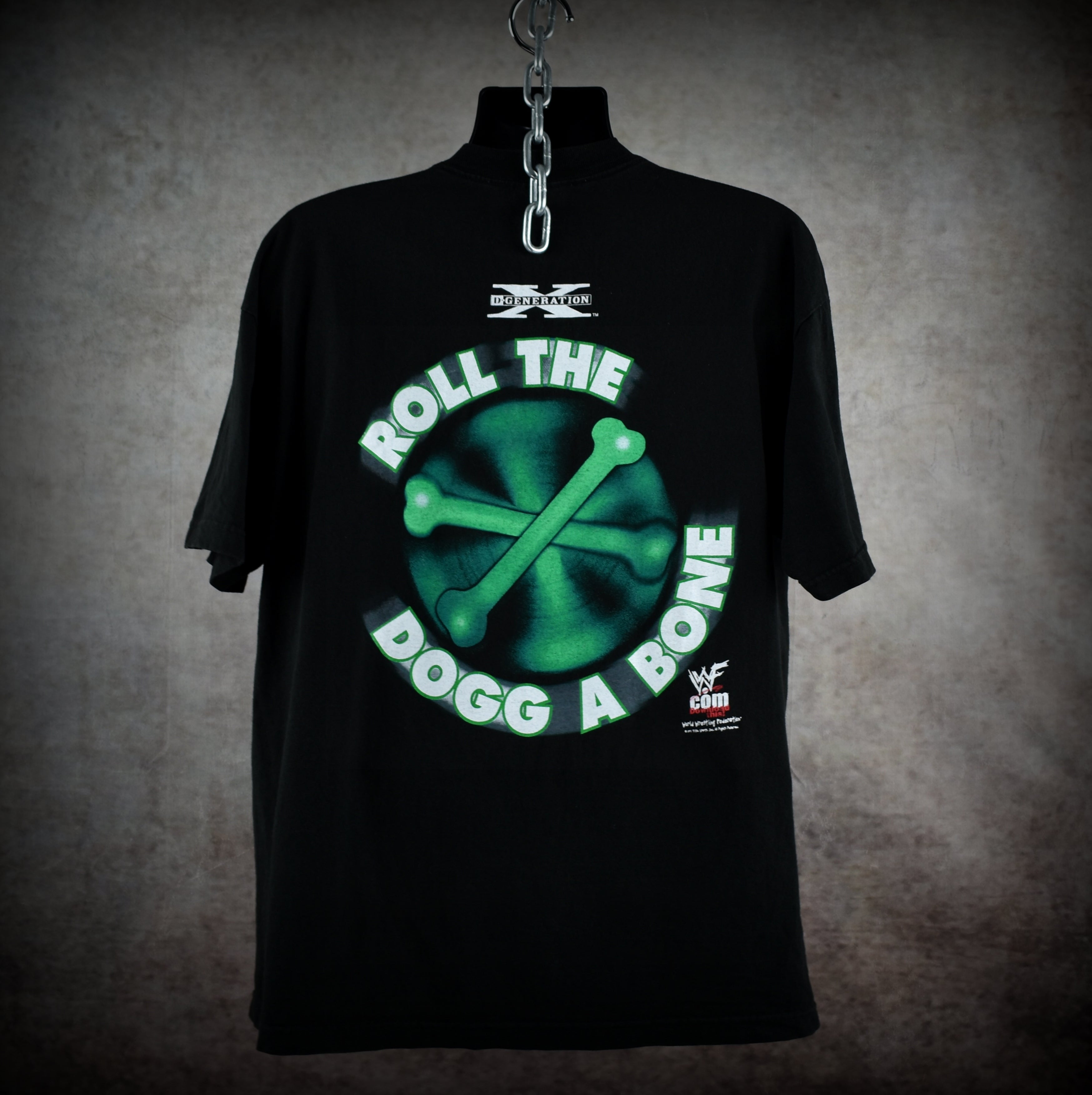 1998 the road dogg jesse james vintage d-generation x / new age outlaws 90s wwf wrestler promo t-shirt