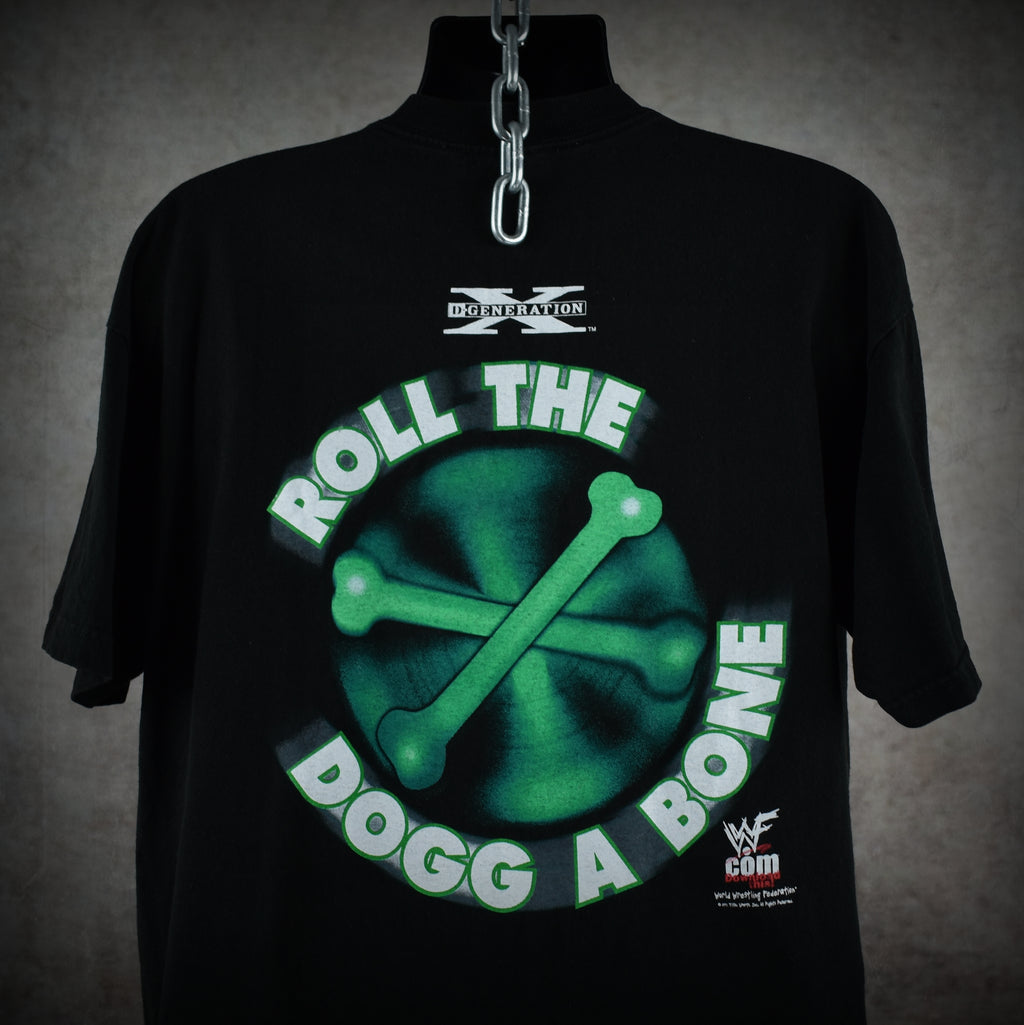 1998 the road dogg jesse james vintage d-generation x / new age outlaws 90s wwf wrestler promo t-shirt
