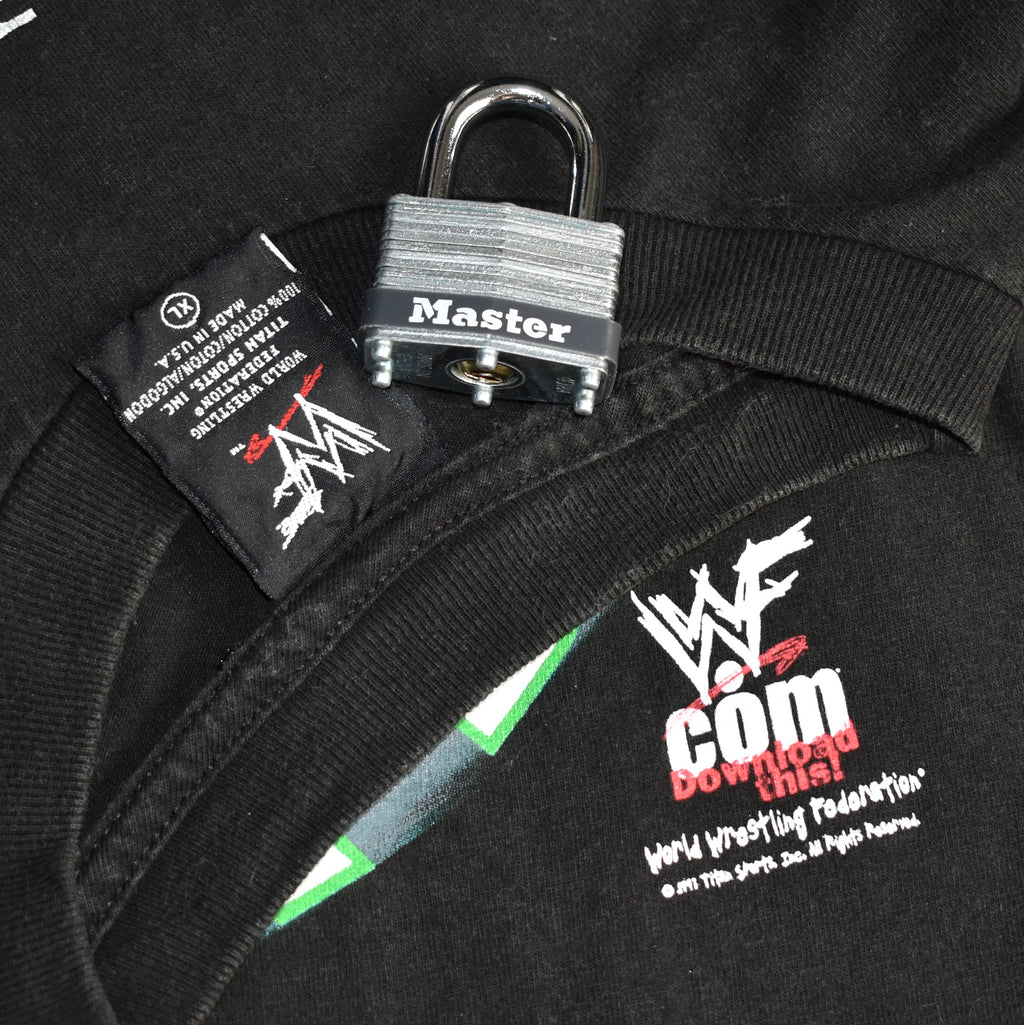 1998 the road dogg jesse james vintage d-generation x / new age outlaws 90s wwf wrestler promo t-shirt