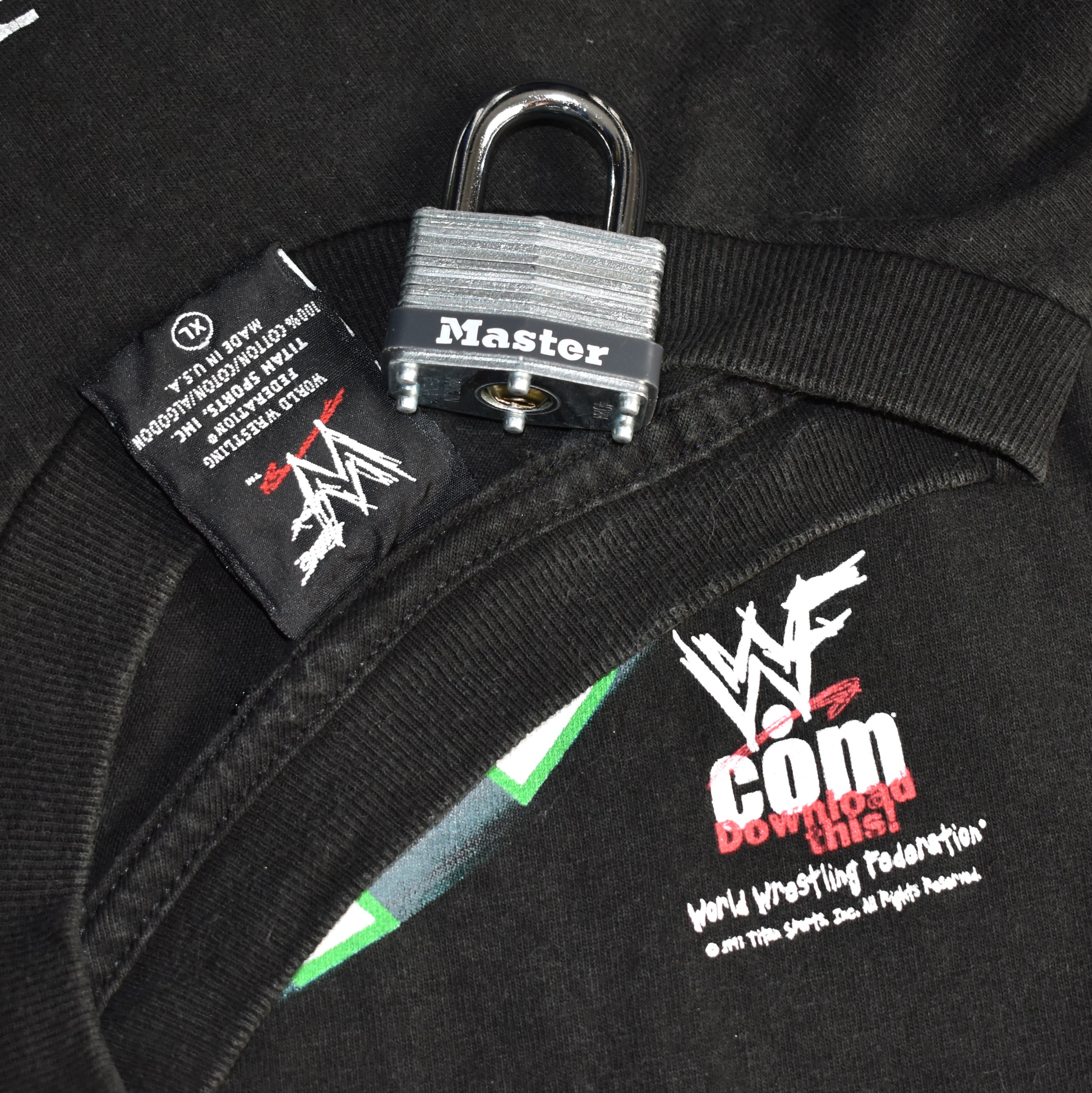 1998 the road dogg jesse james vintage d-generation x / new age outlaws 90s wwf wrestler promo t-shirt