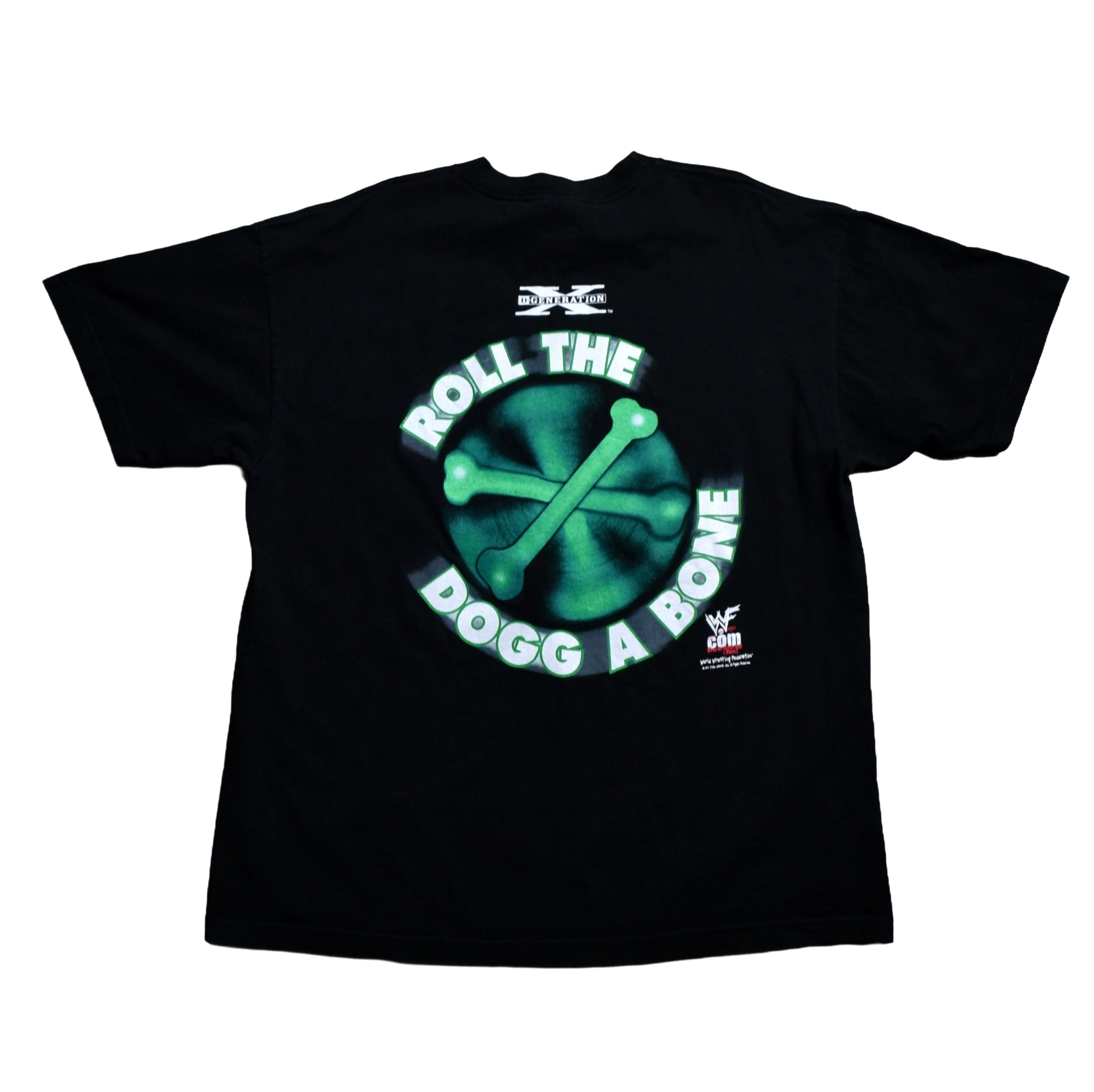 1998 the road dogg jesse james vintage d-generation x / new age outlaws 90s wwf wrestler promo t-shirt