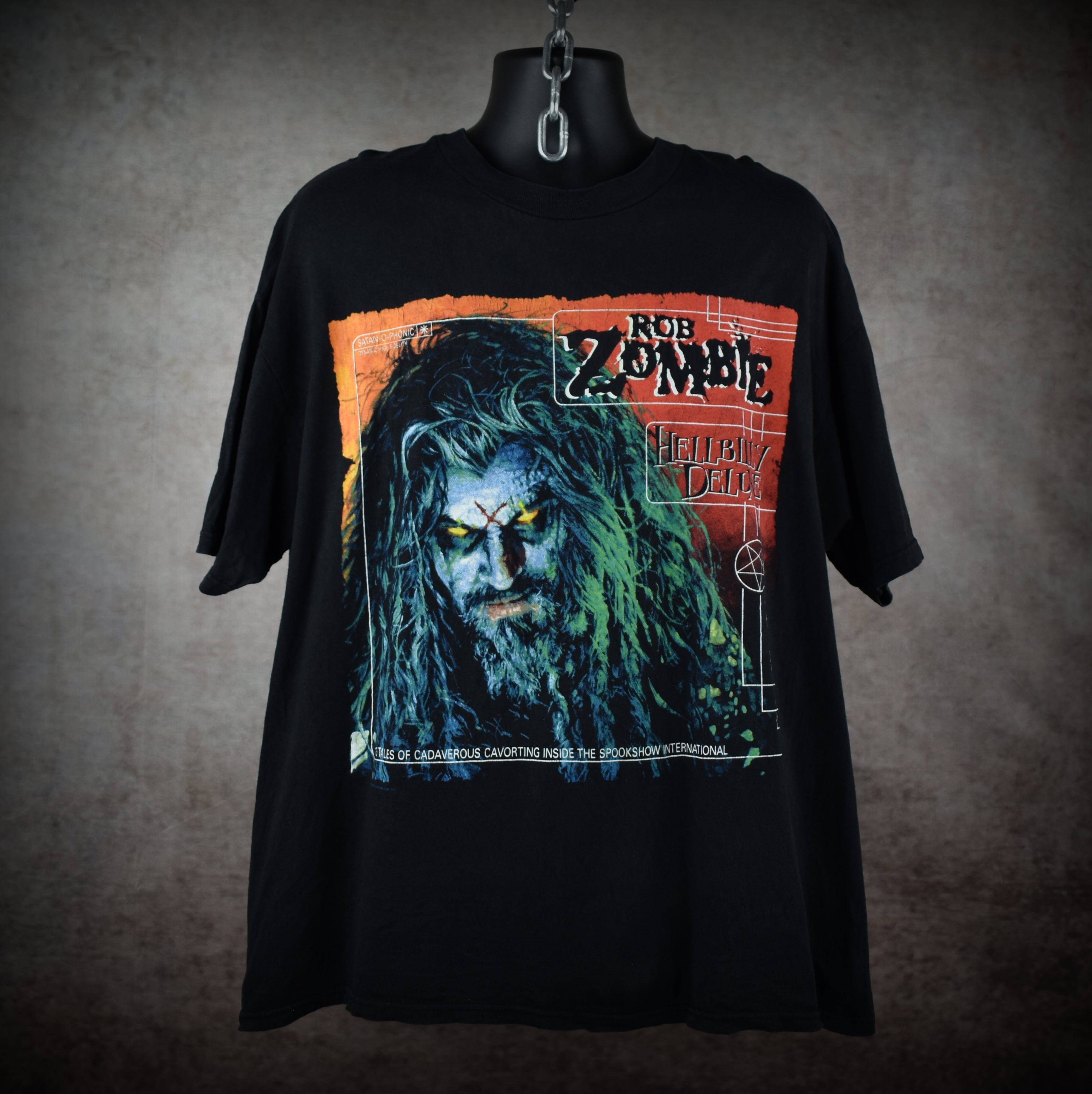 1998 rob zombie vintage ex-white zombie iconic nü metal album hellbilly deluxe promo t-shirt