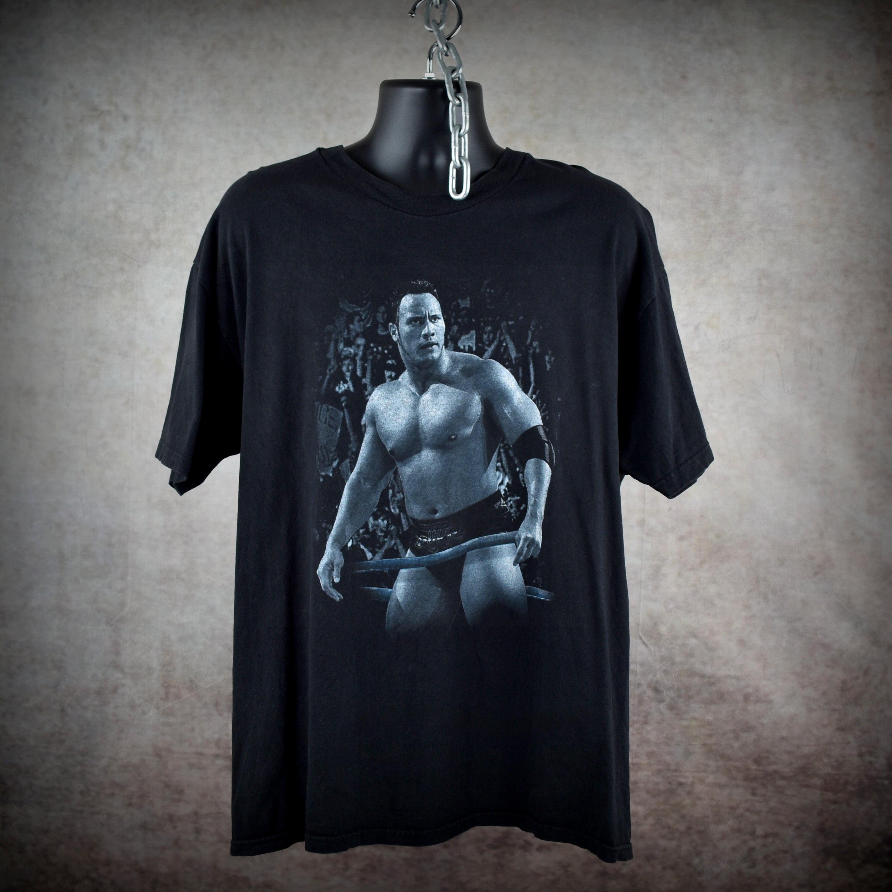 1998 the rock vintage rocky maivia 90s wwf pop culture wrestling icon promo t-shirt
