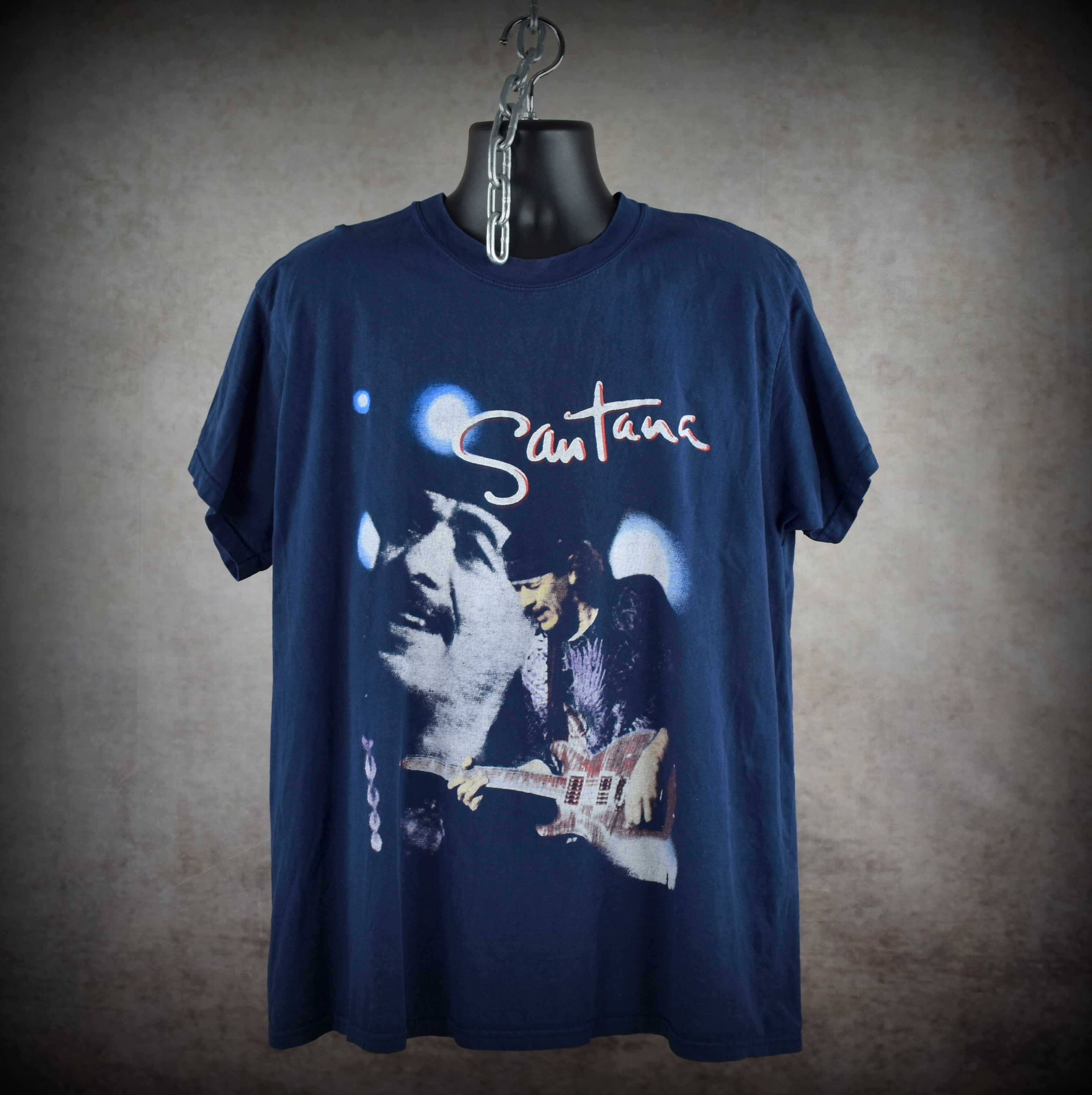2000 santana vintage smooth era y2k classic rock bootleg concert supernatural tour t-shirt