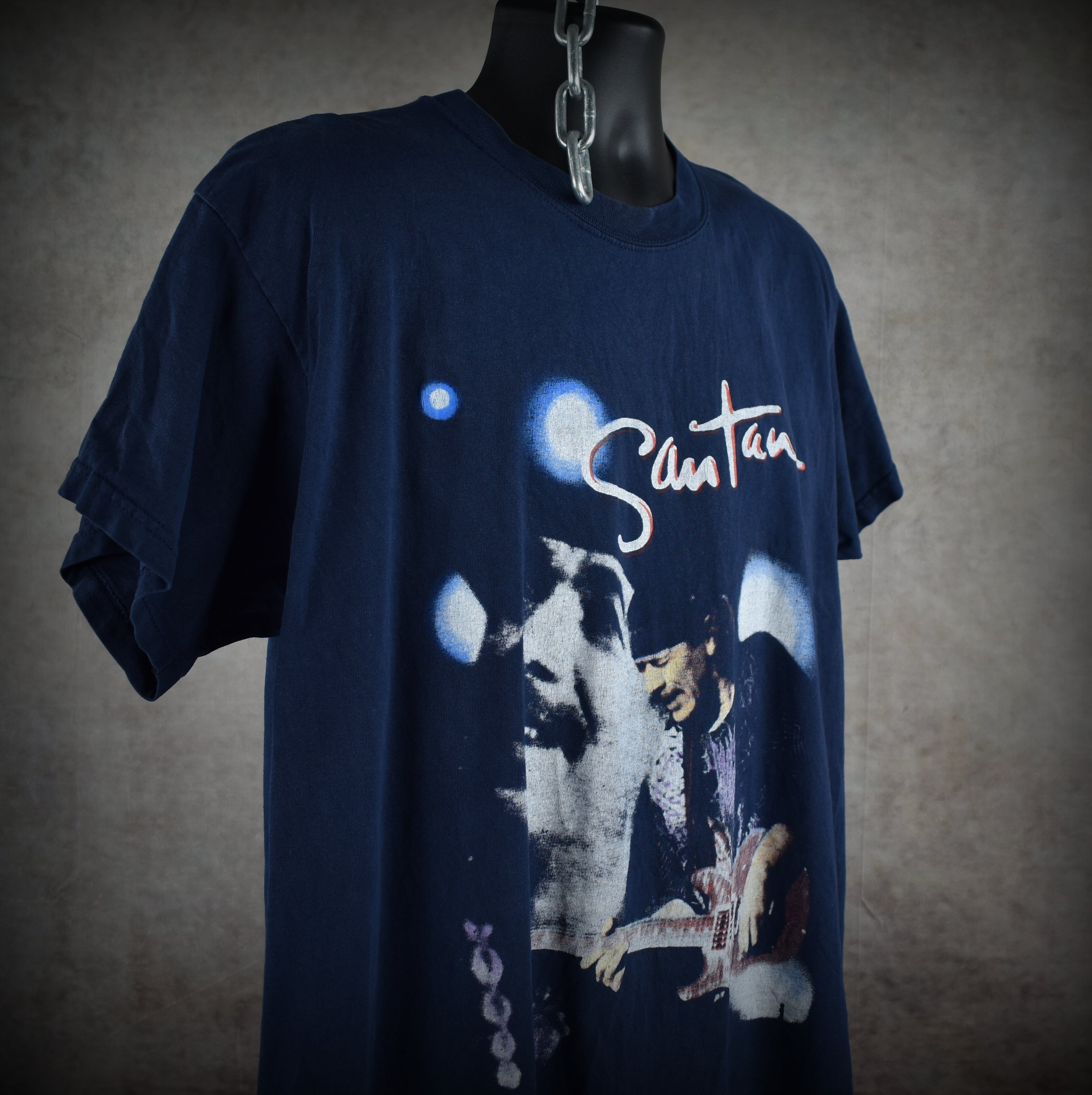 2000 santana vintage smooth era y2k classic rock bootleg concert supernatural tour t-shirt