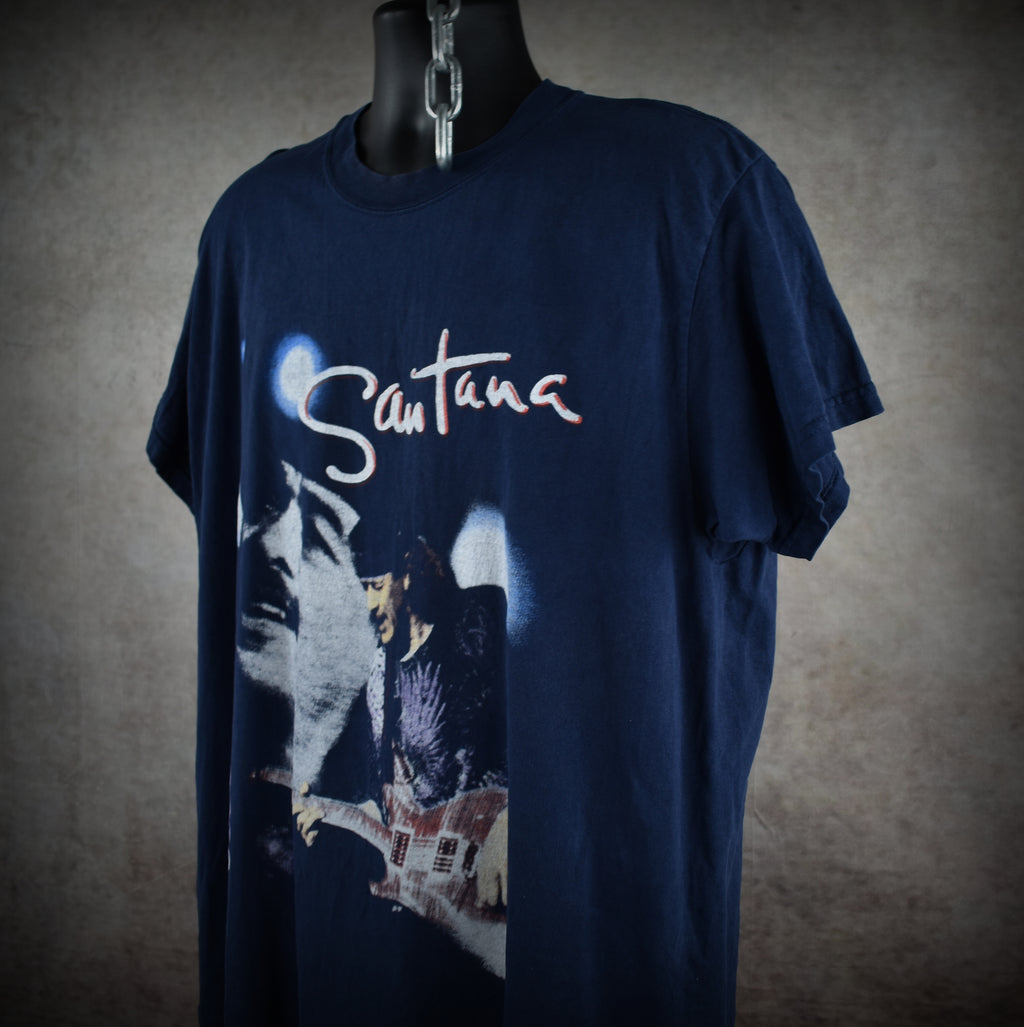 2000 santana vintage smooth era y2k classic rock bootleg concert supernatural tour t-shirt