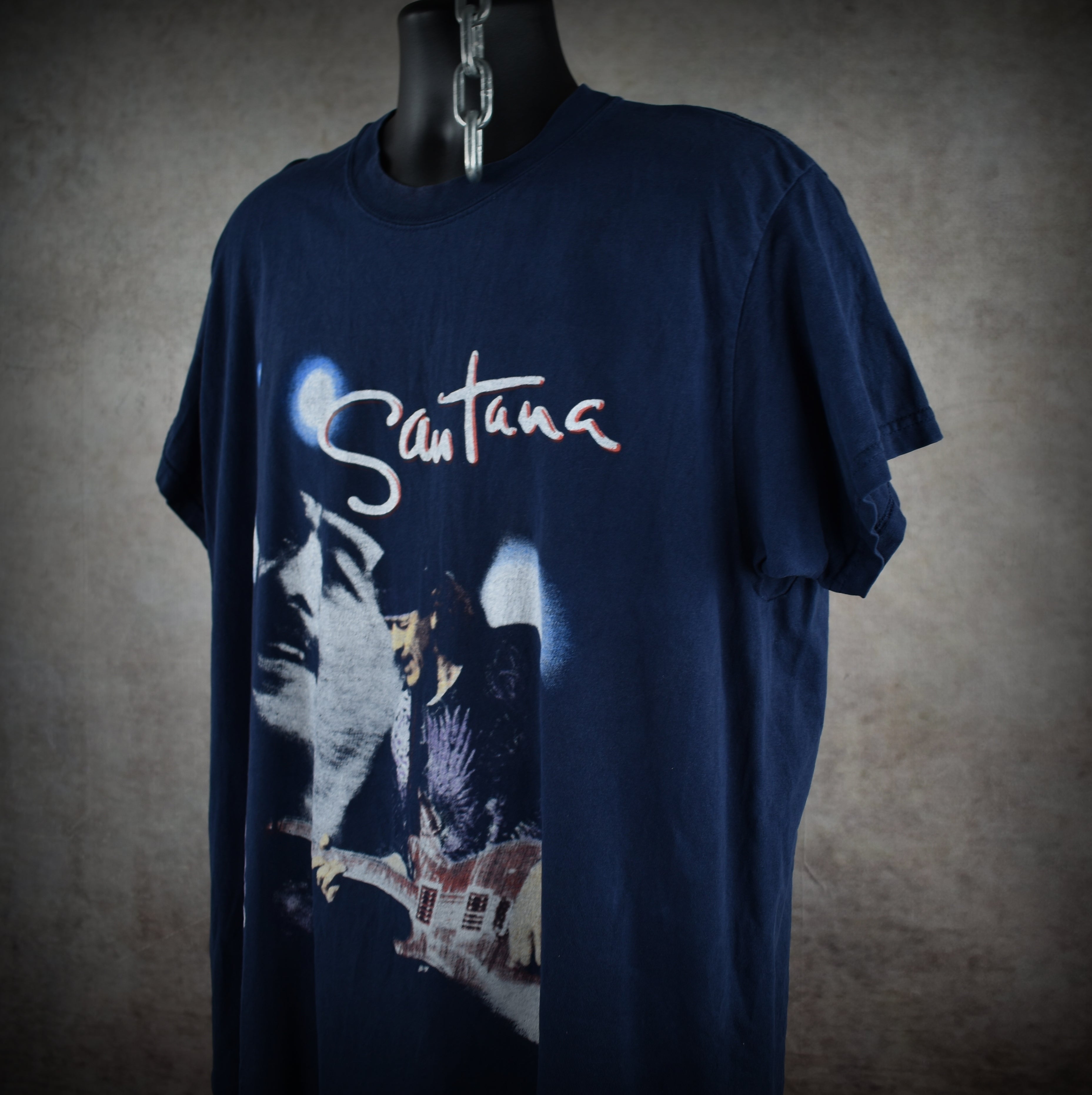 2000 santana vintage smooth era y2k classic rock bootleg concert supernatural tour t-shirt