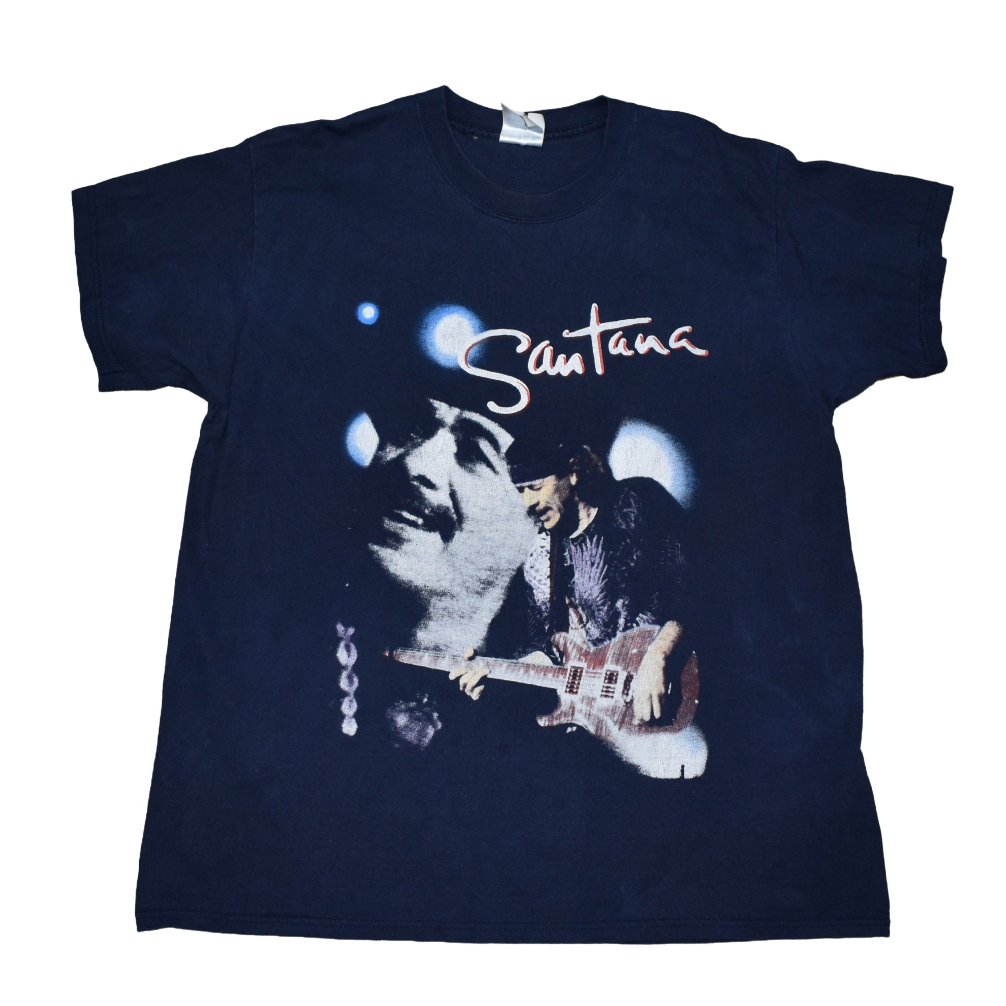 2000 santana vintage smooth era y2k classic rock bootleg concert supernatural tour t-shirt