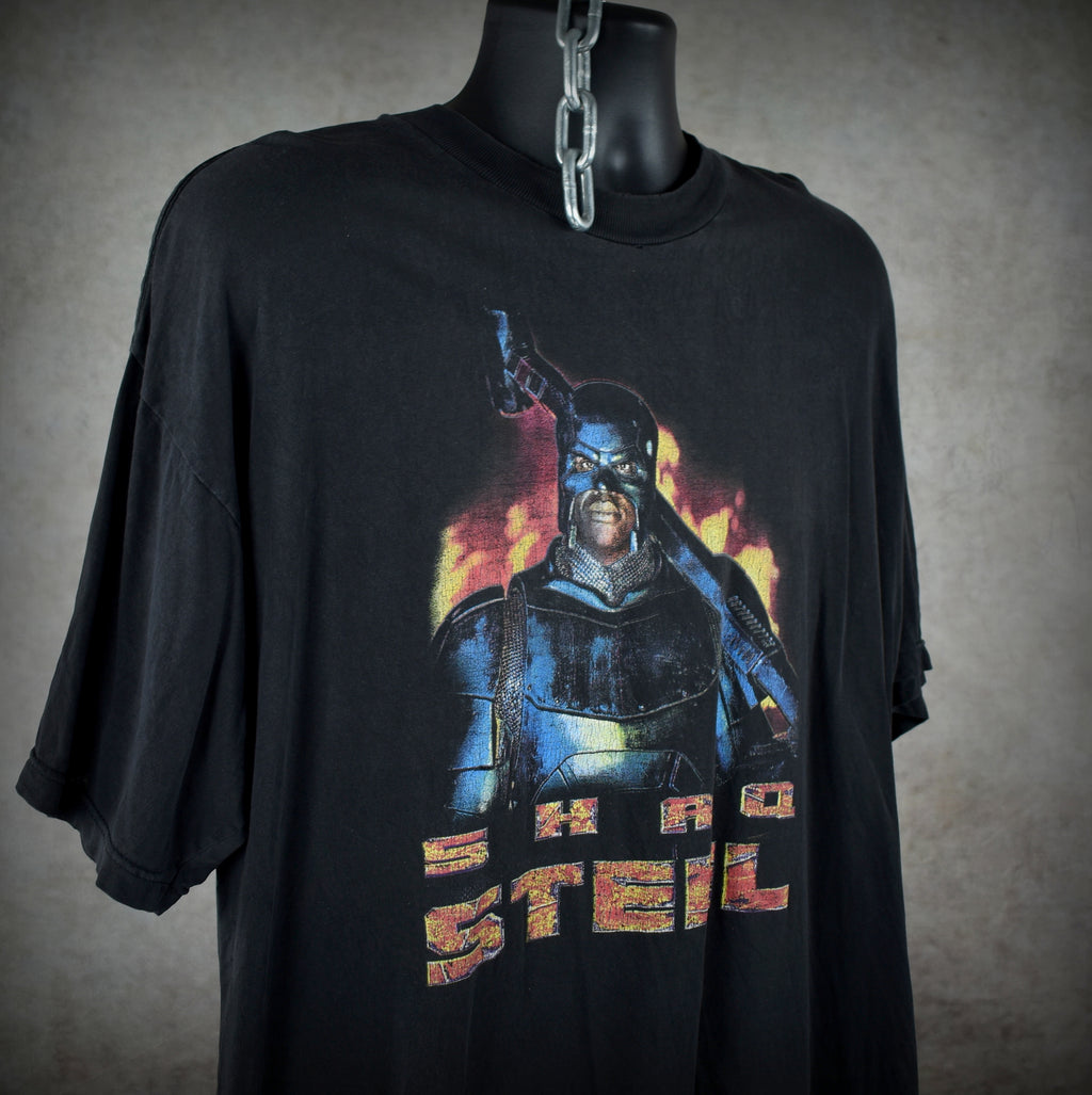 1997 steel vintage 90s cult classic shaquille o'neal superhero movie promo t-shirt