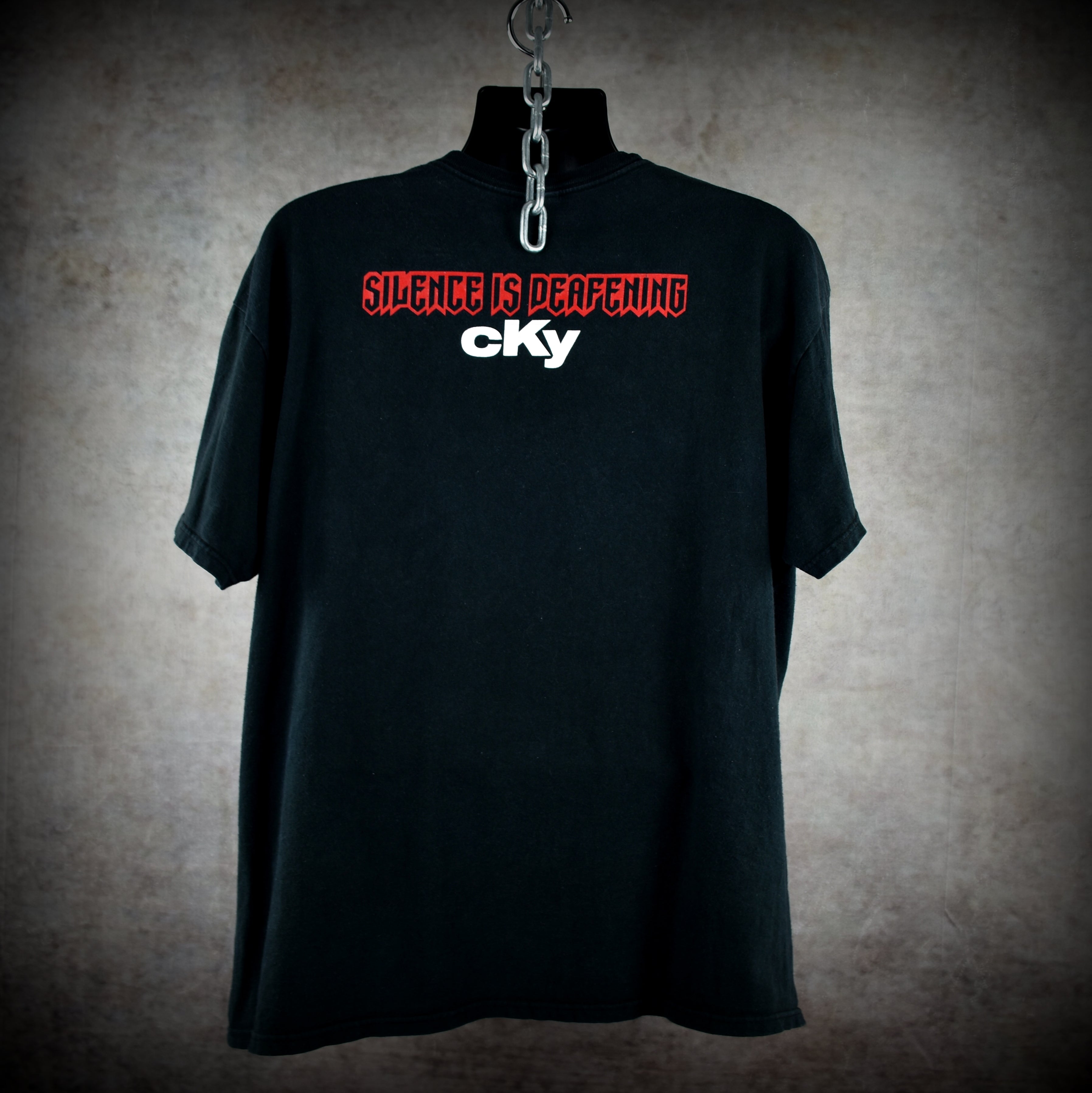 2004 cky vintage infiltrate•destroy•rebuild era escape from hellview lyric promo band t-shirt