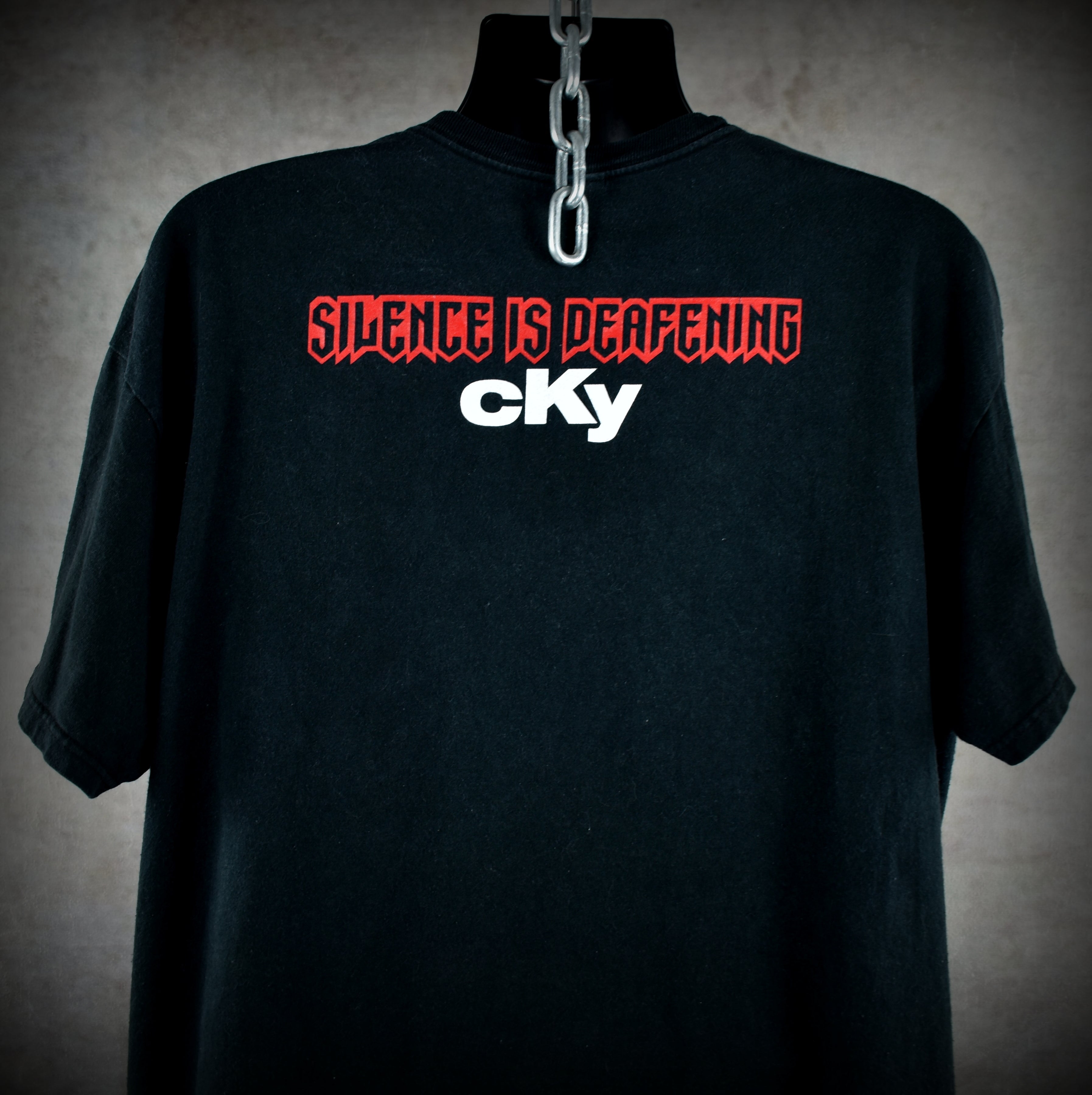 2004 cky vintage infiltrate•destroy•rebuild era escape from hellview lyric promo band t-shirt