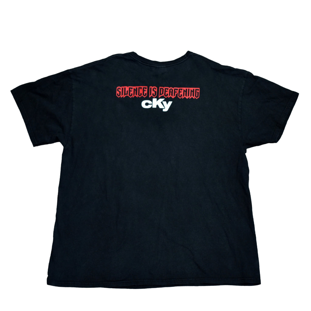2004 cky vintage infiltrate•destroy•rebuild era escape from hellview lyric promo band t-shirt