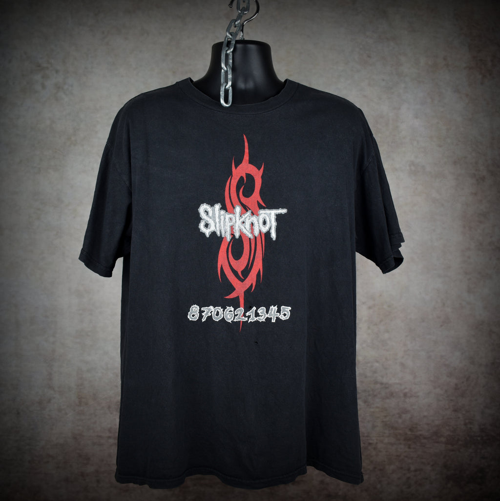 1999 slipknot vintage 870621345 classic  90s / y2k nü metal band promo t-shirt