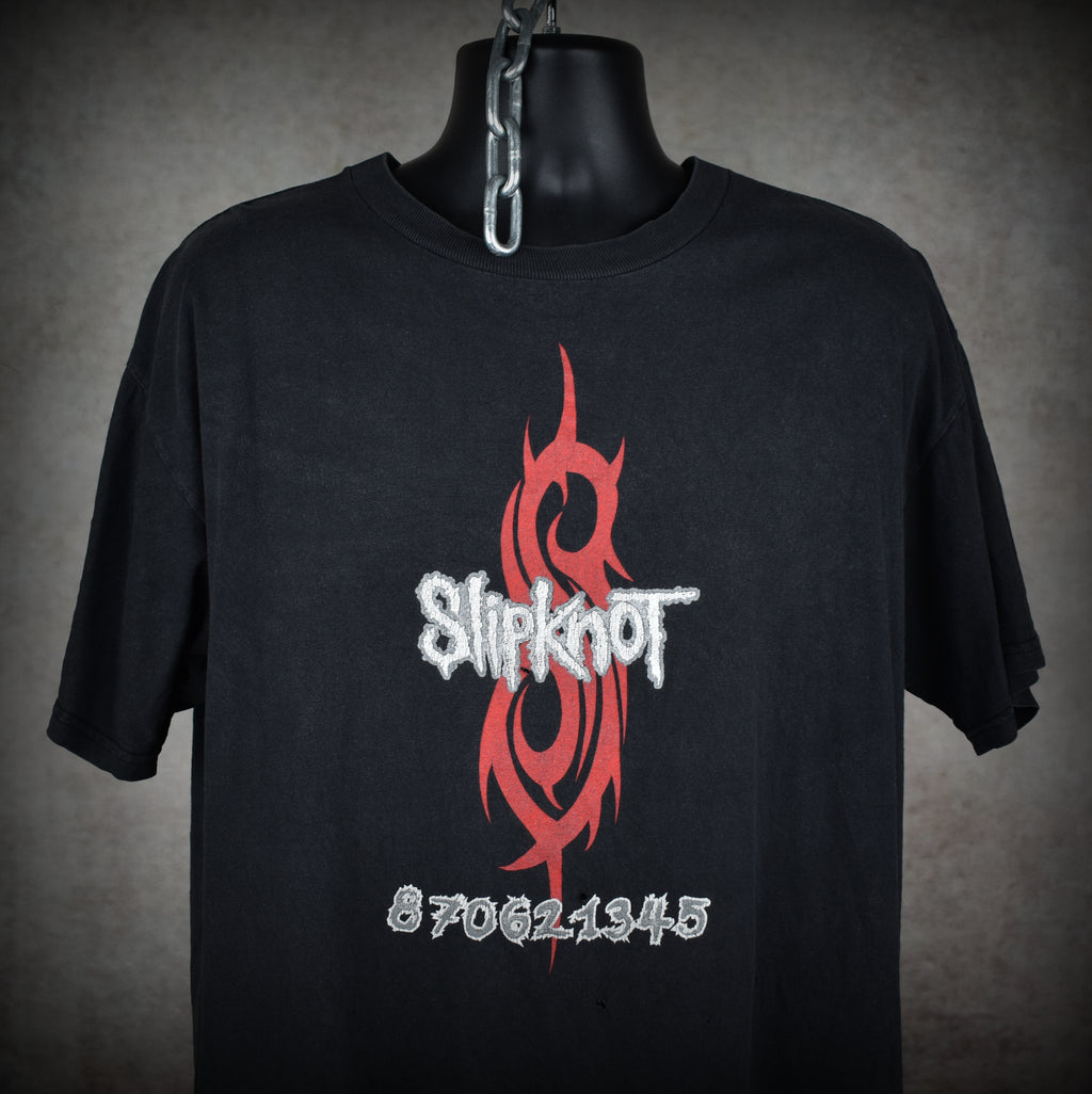 1999 slipknot vintage 870621345 classic  90s / y2k nü metal band promo t-shirt