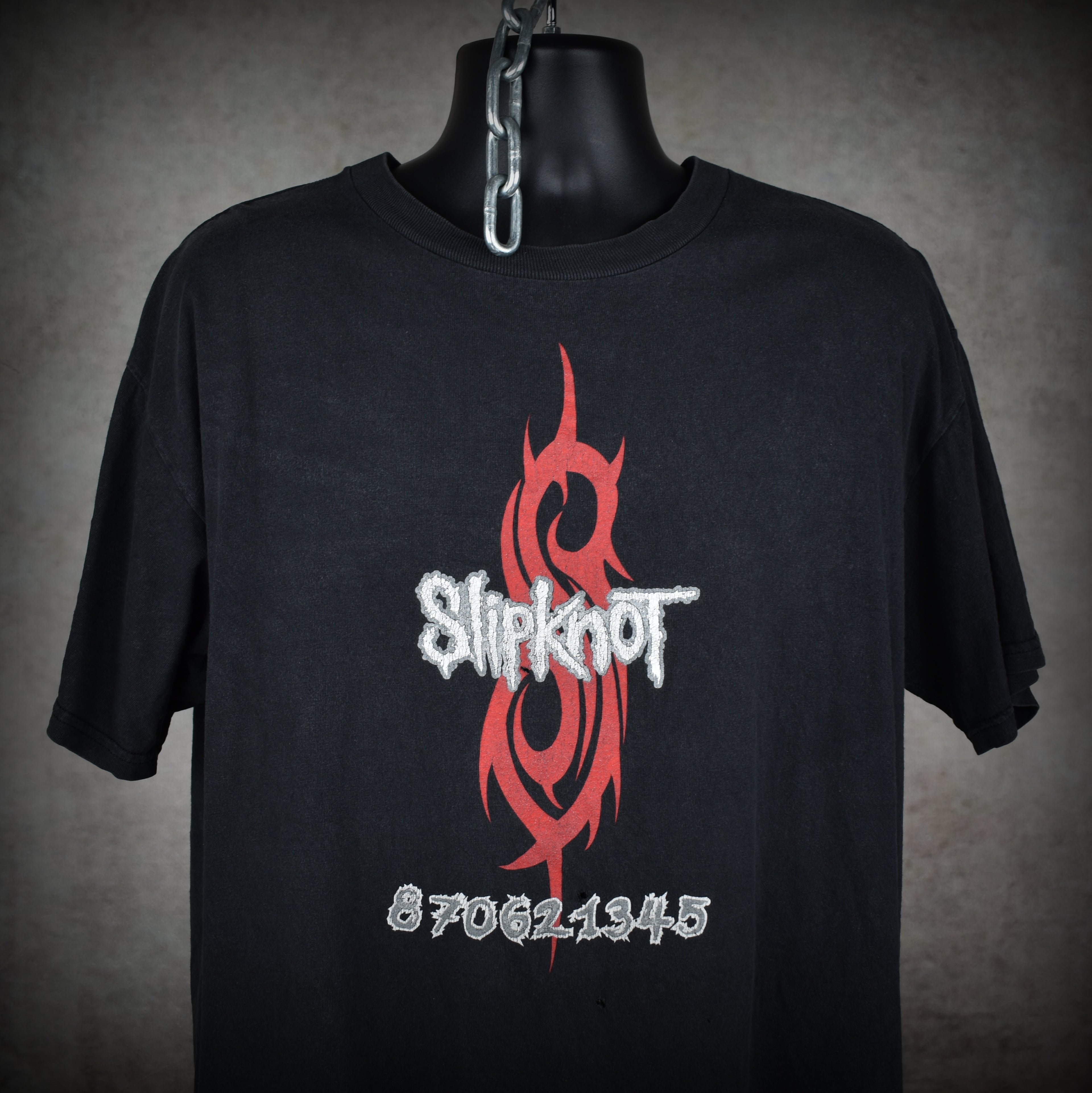 1999 slipknot vintage 870621345 classic  90s / y2k nü metal band promo t-shirt