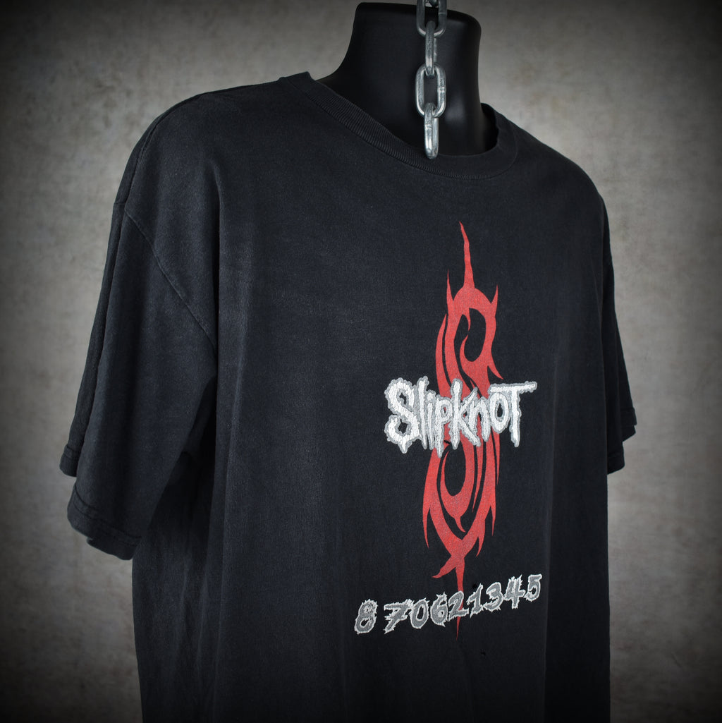 1999 slipknot vintage 870621345 classic  90s / y2k nü metal band promo t-shirt