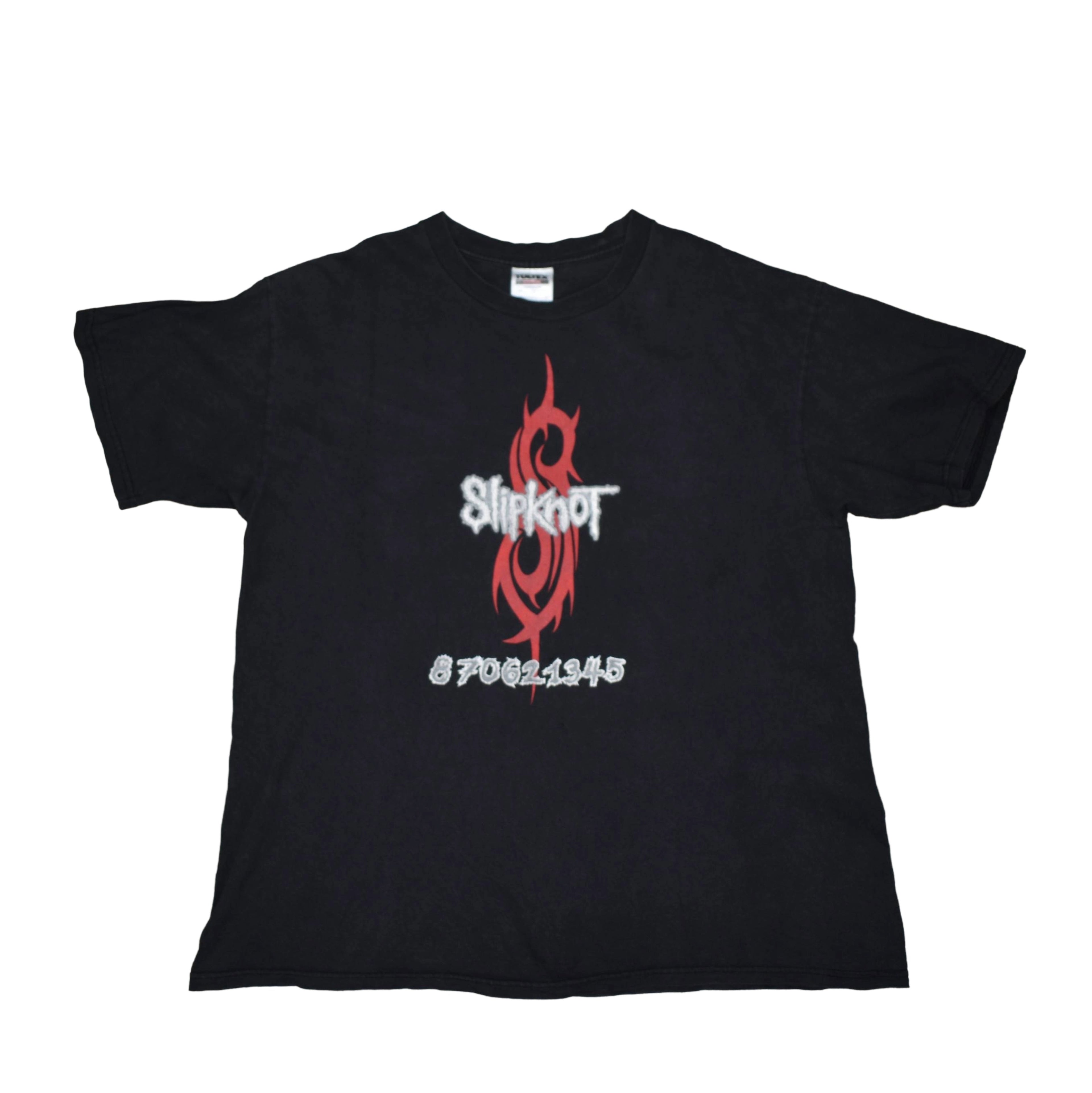 1999 slipknot vintage 870621345 classic  90s / y2k nü metal band promo t-shirt