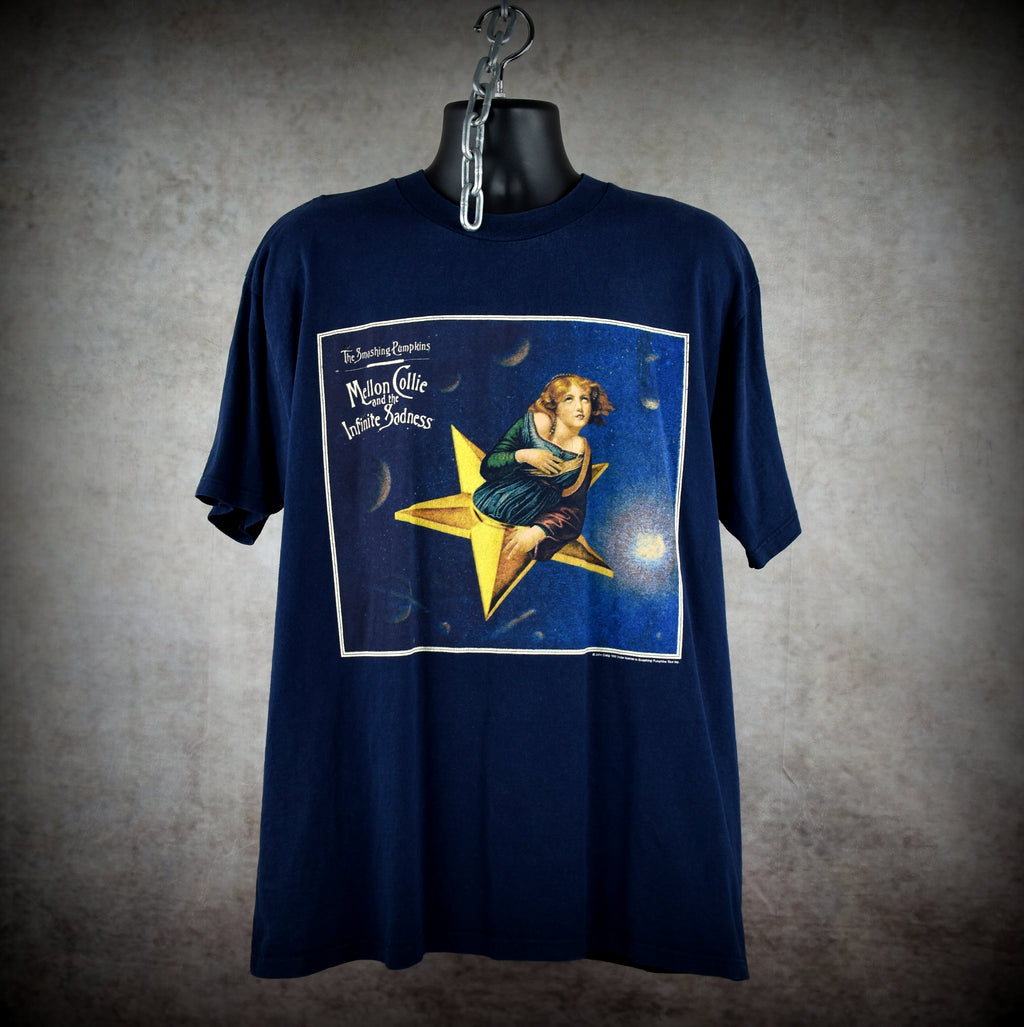 1995 the smashing pumpkins vintage mellon collie and the infinite sadness iconic 90s grunge album cover band t-shirt