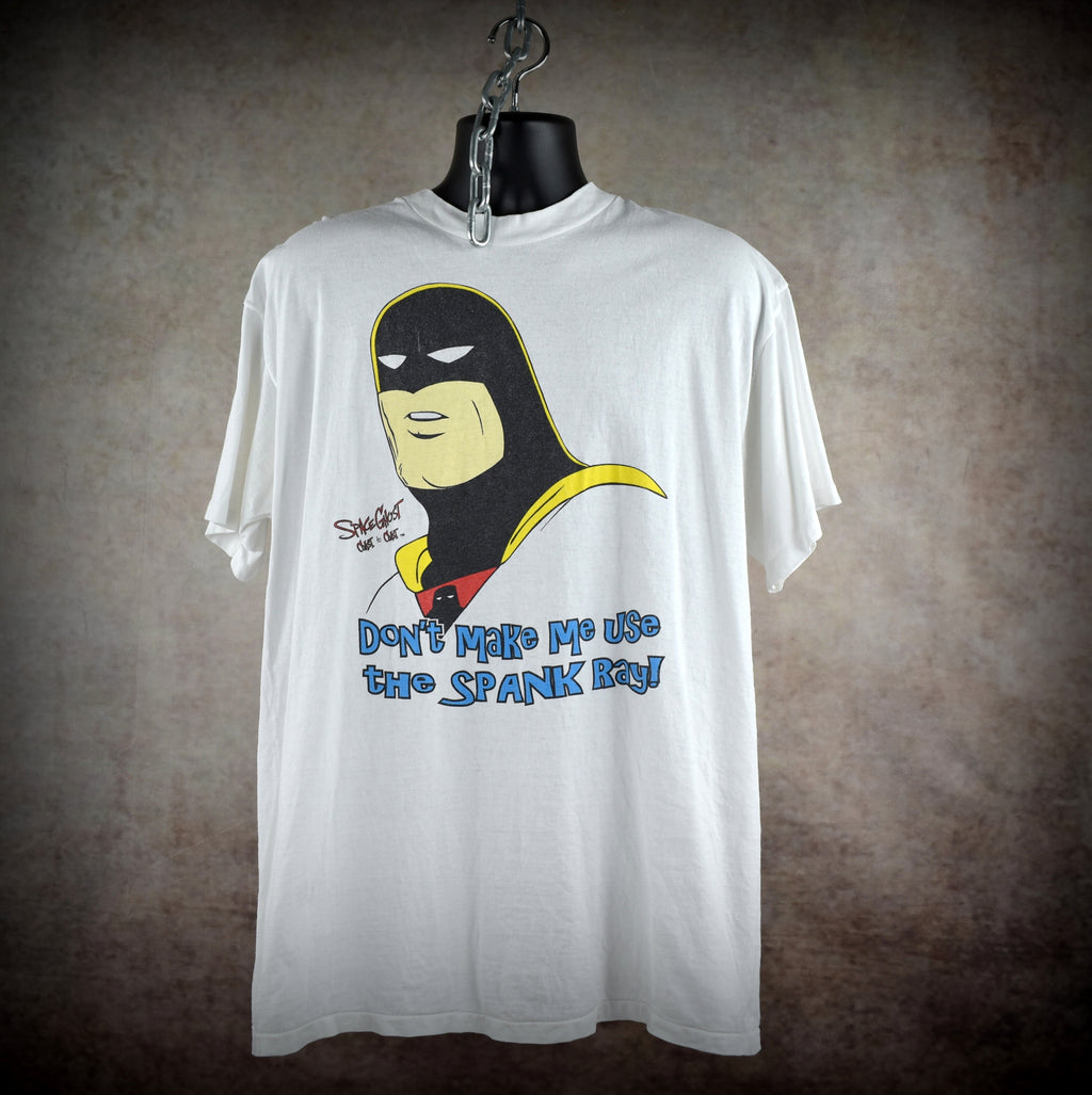 1997 space ghost coast to coast vintage 90s classic adult swim cartoon tv show promo t-shirt