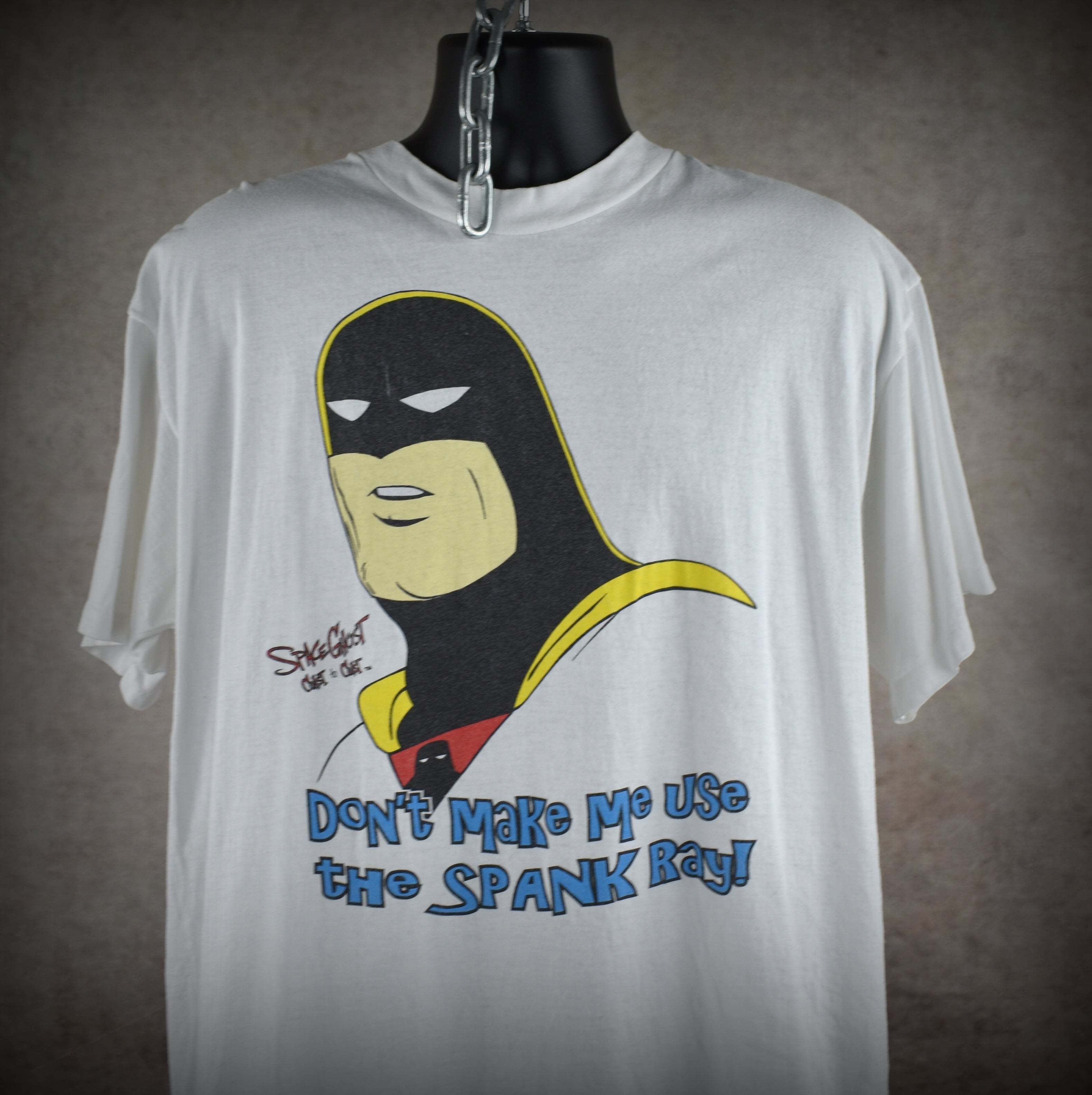1997 space ghost coast to coast vintage 90s classic adult swim cartoon tv show promo t-shirt