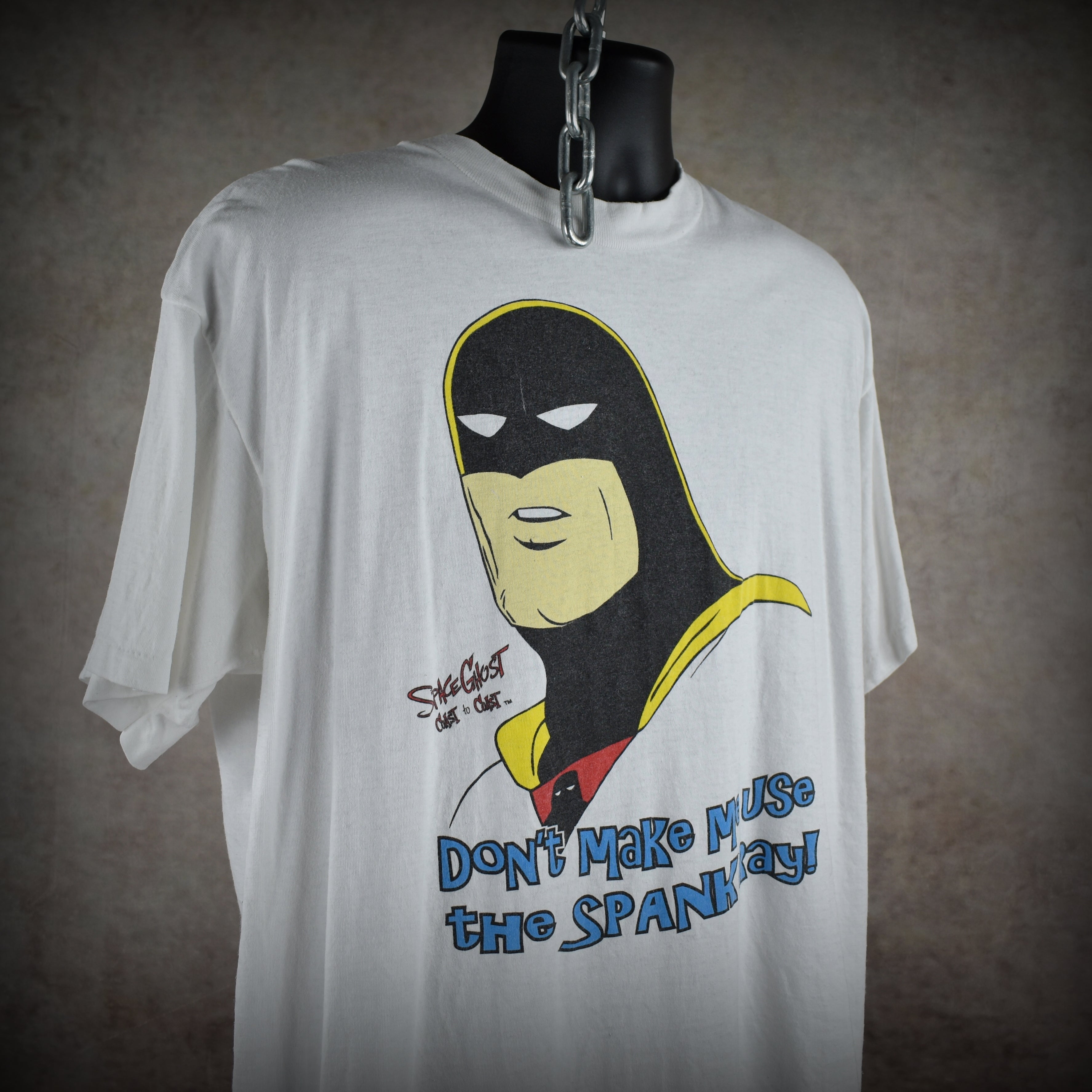 1997 space ghost coast to coast vintage 90s classic adult swim cartoon tv show promo t-shirt