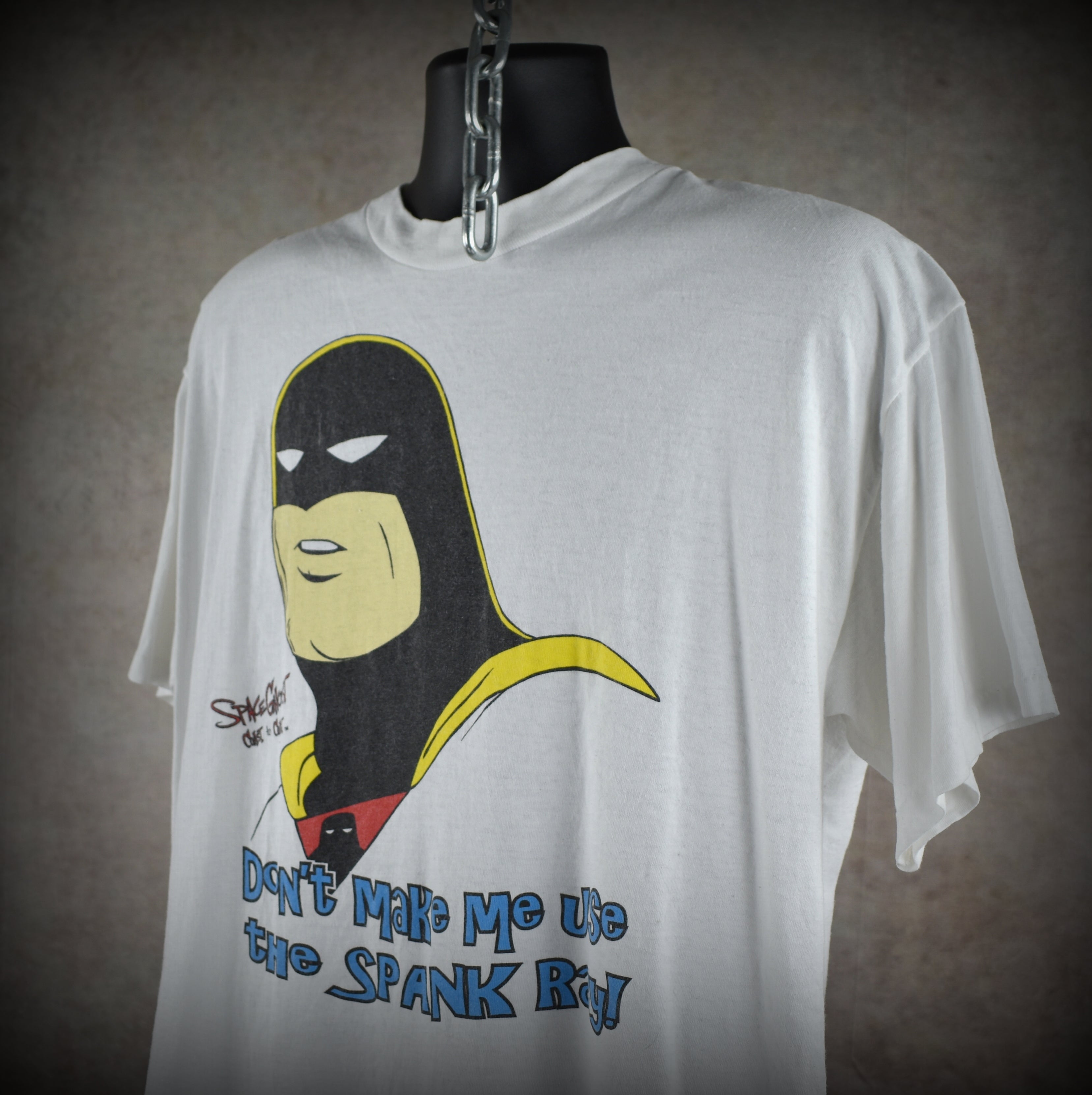 1997 space ghost coast to coast vintage 90s classic adult swim cartoon tv show promo t-shirt