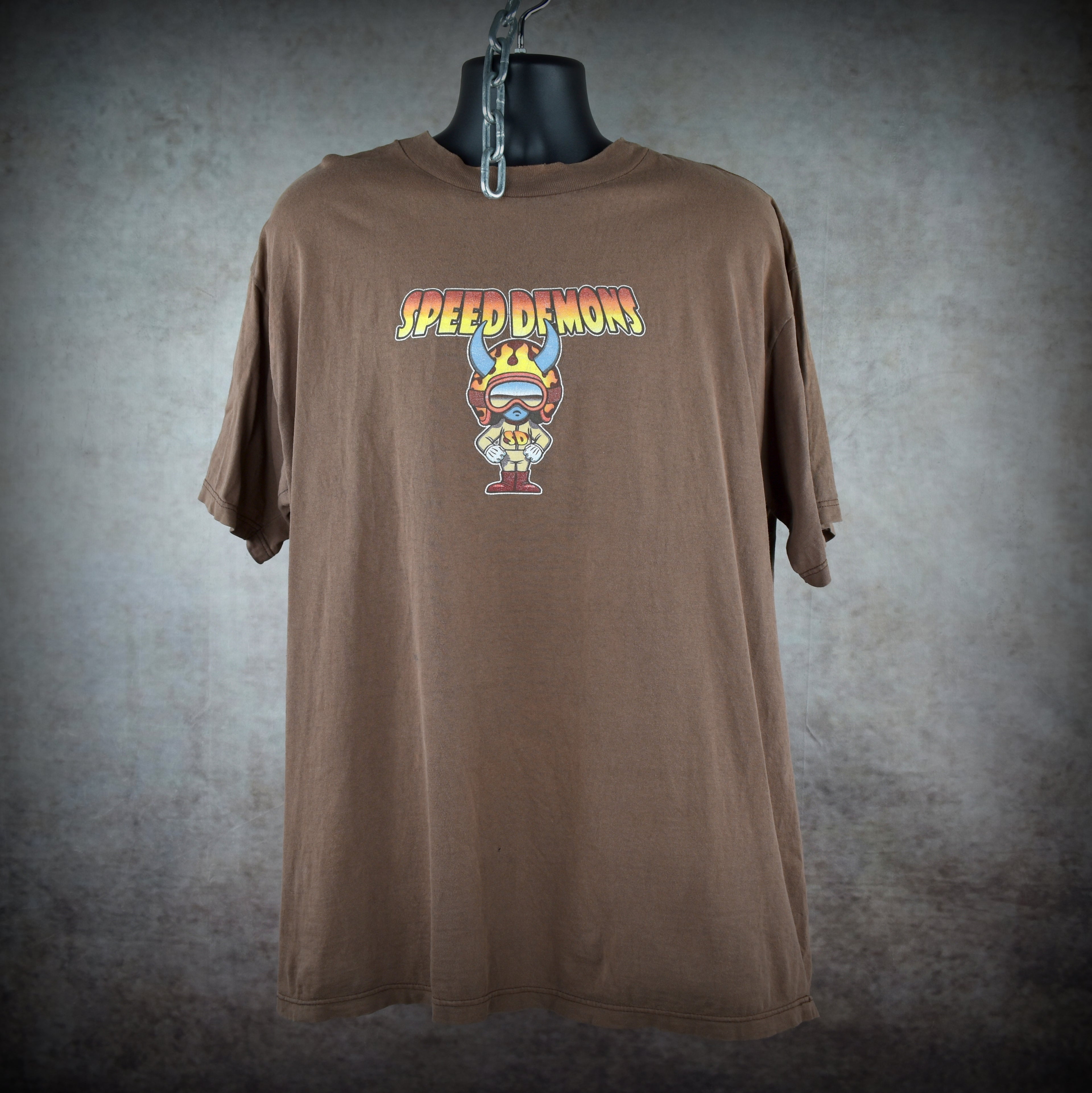 1990s speed demon vintage world industries brand skateboard bearings promo t-shirt