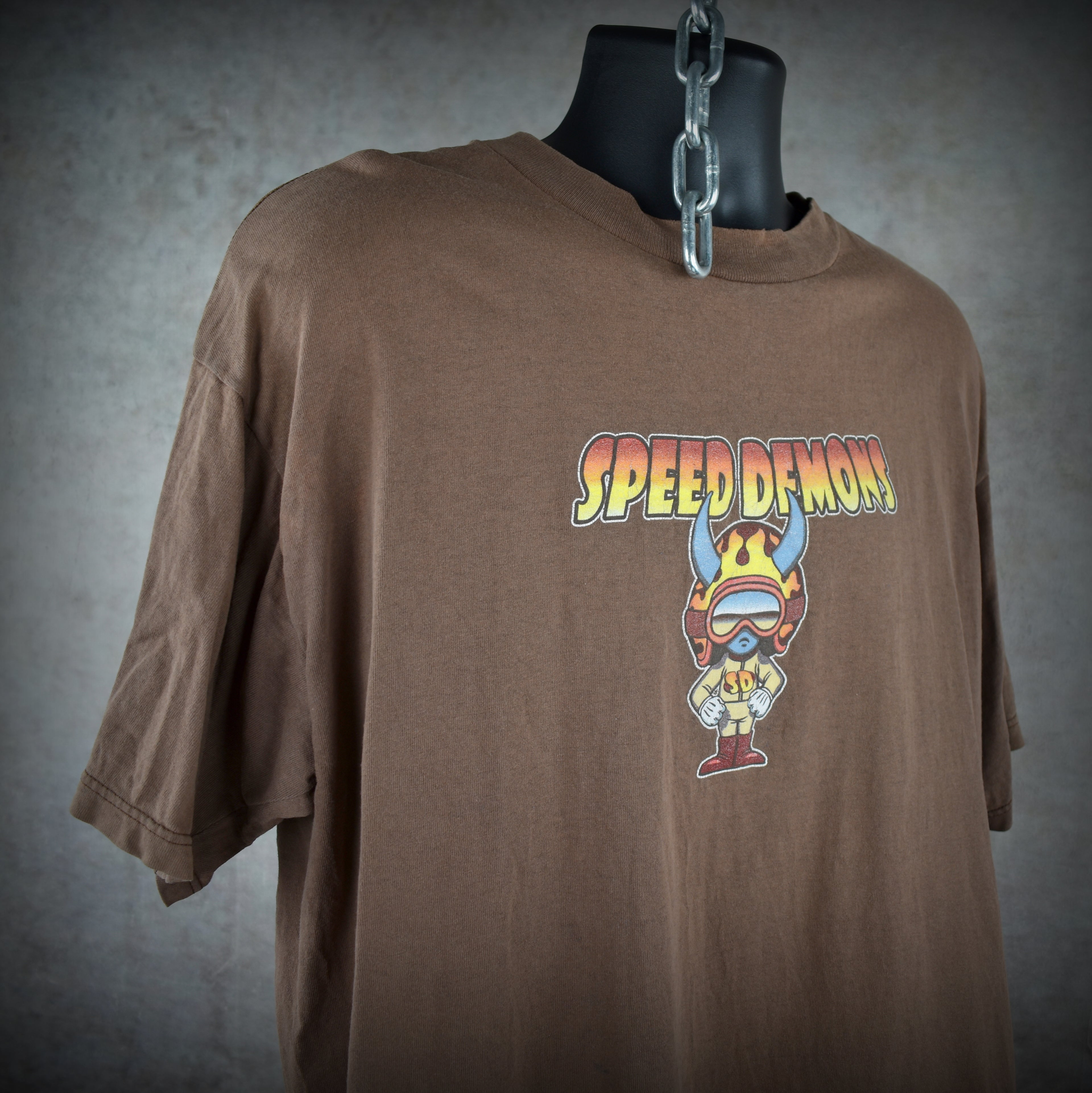 1990s speed demon vintage world industries brand skateboard bearings promo t-shirt