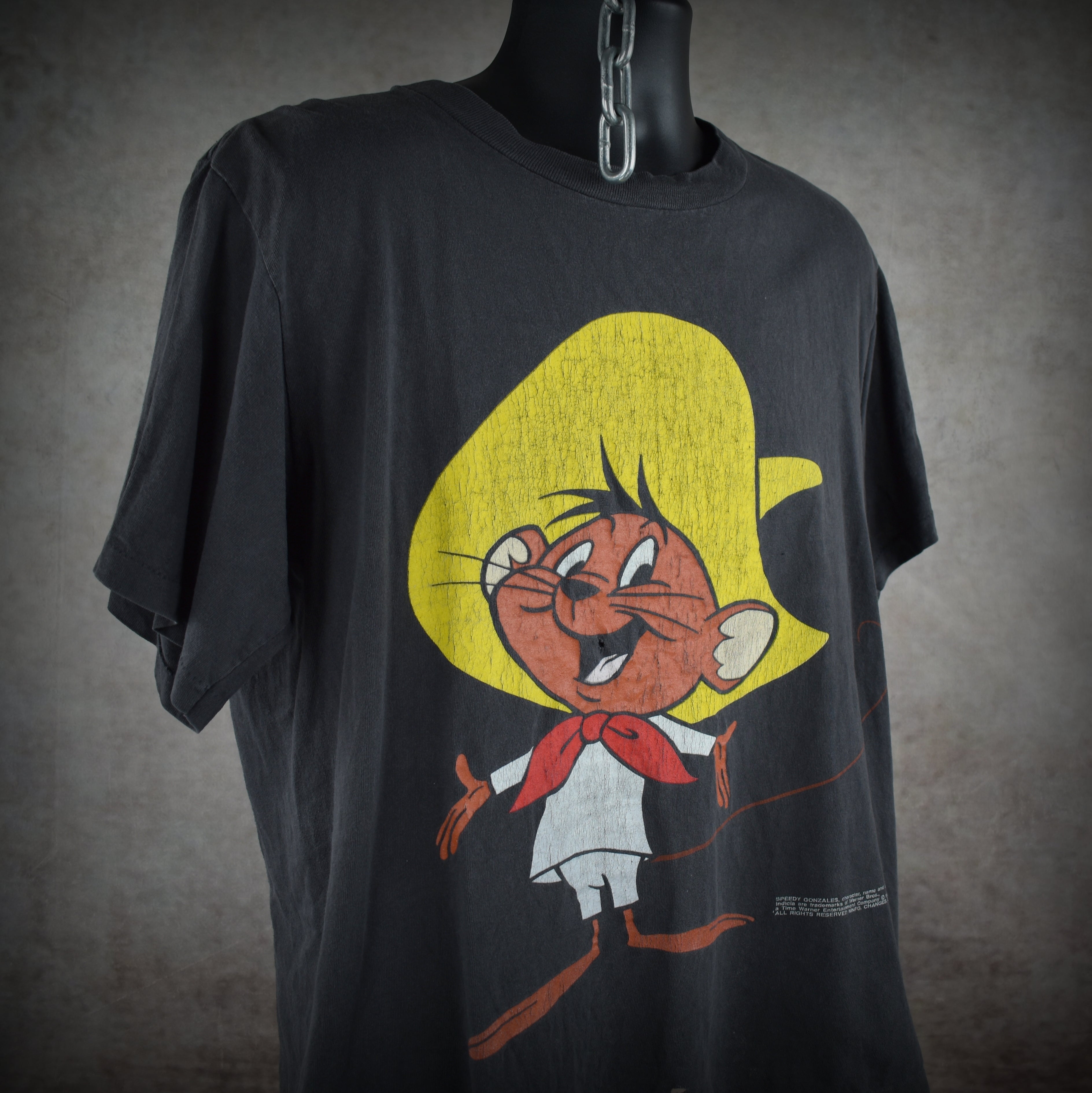 1992 speedy gonzales vintage iconic looney tunes cartoon character promo t-shirt