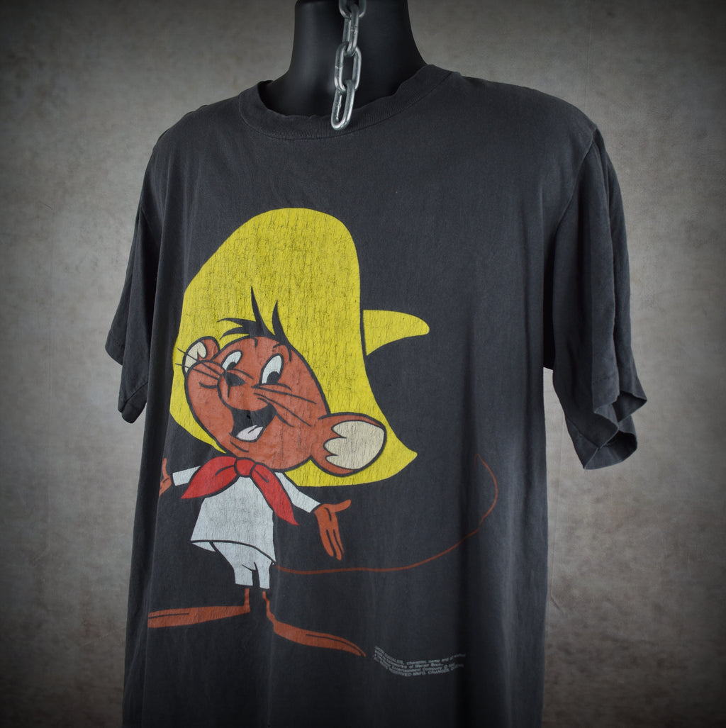 1992 speedy gonzales vintage iconic looney tunes cartoon character promo t-shirt