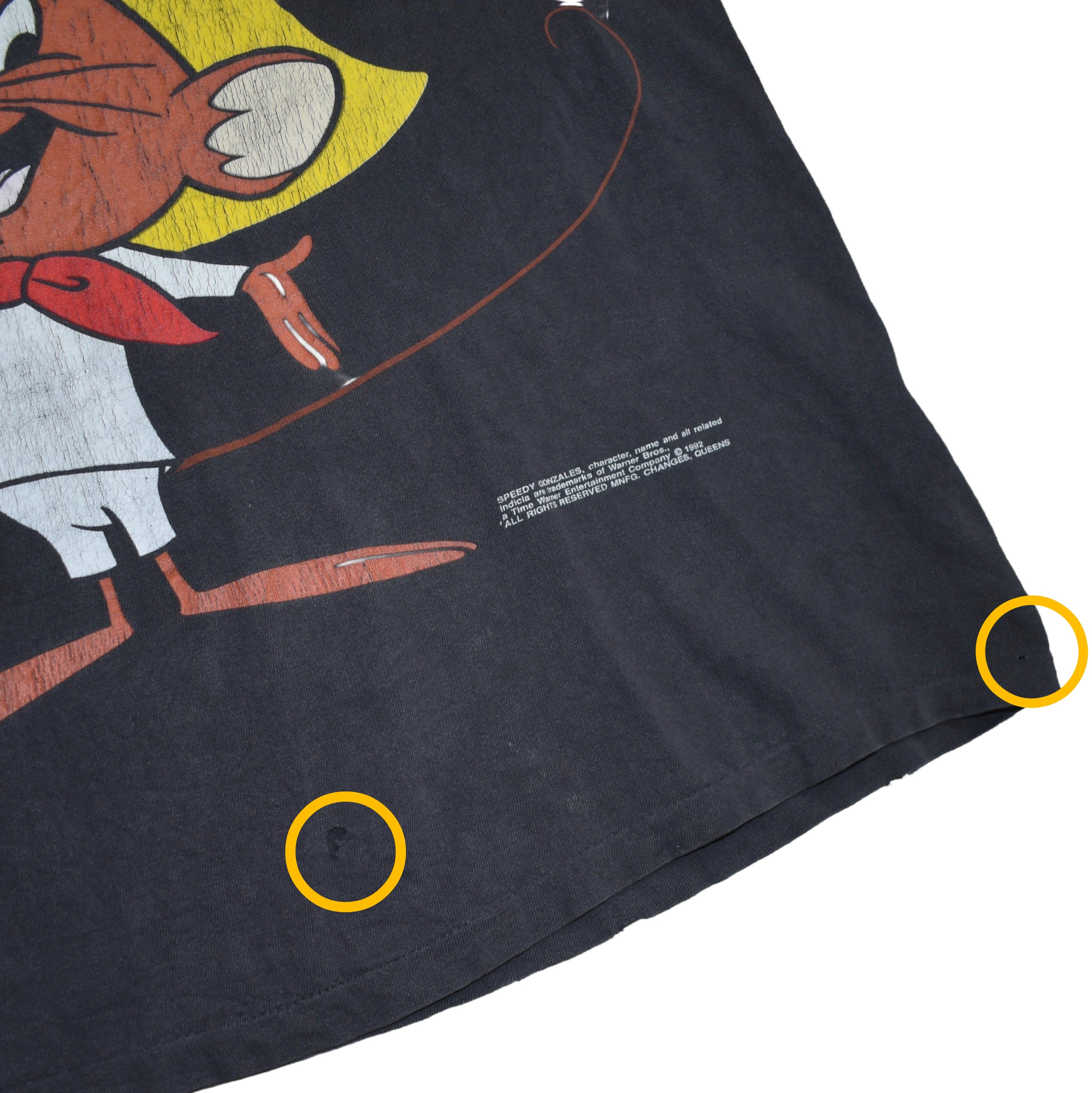 1992 speedy gonzales vintage iconic looney tunes cartoon character promo t-shirt