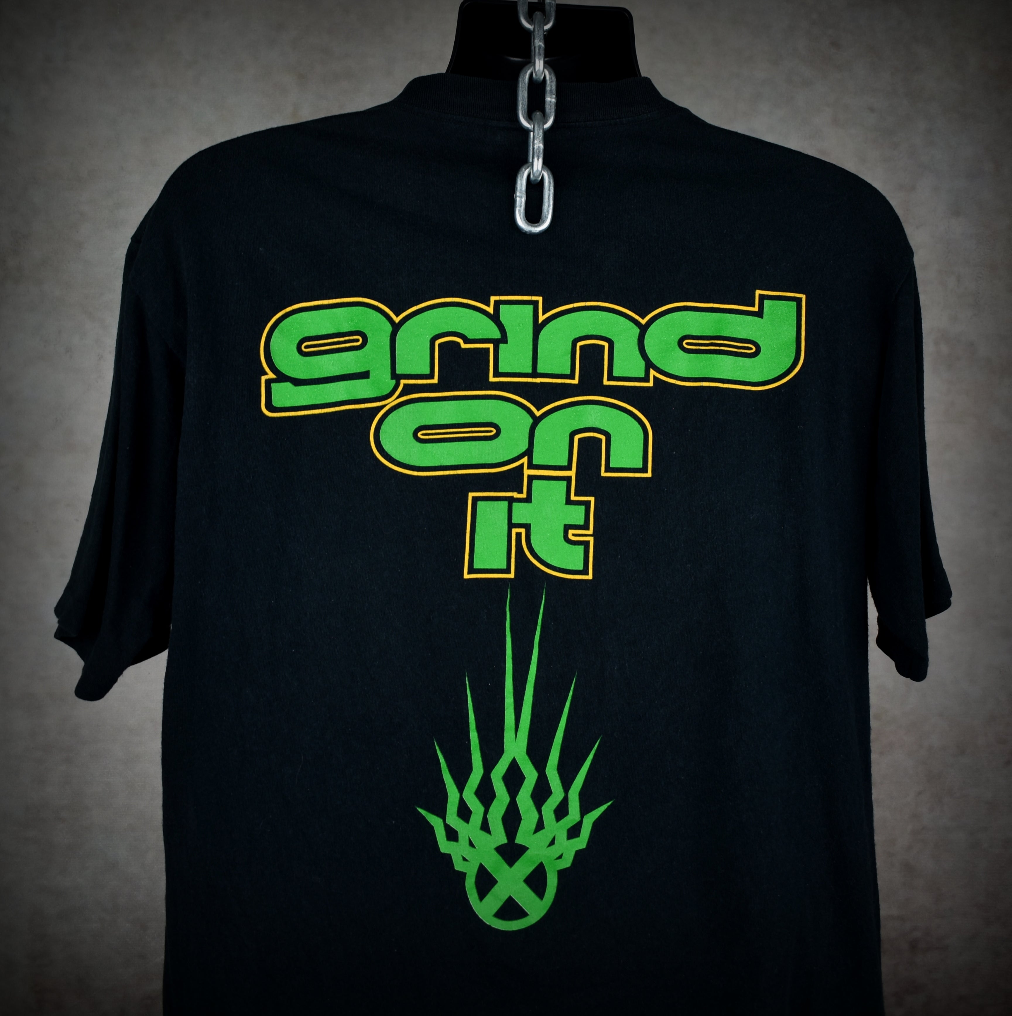 1999 static-x vintage wisconsin death trip era "i am" grind on it song promo y2k nü metal band t-shirt