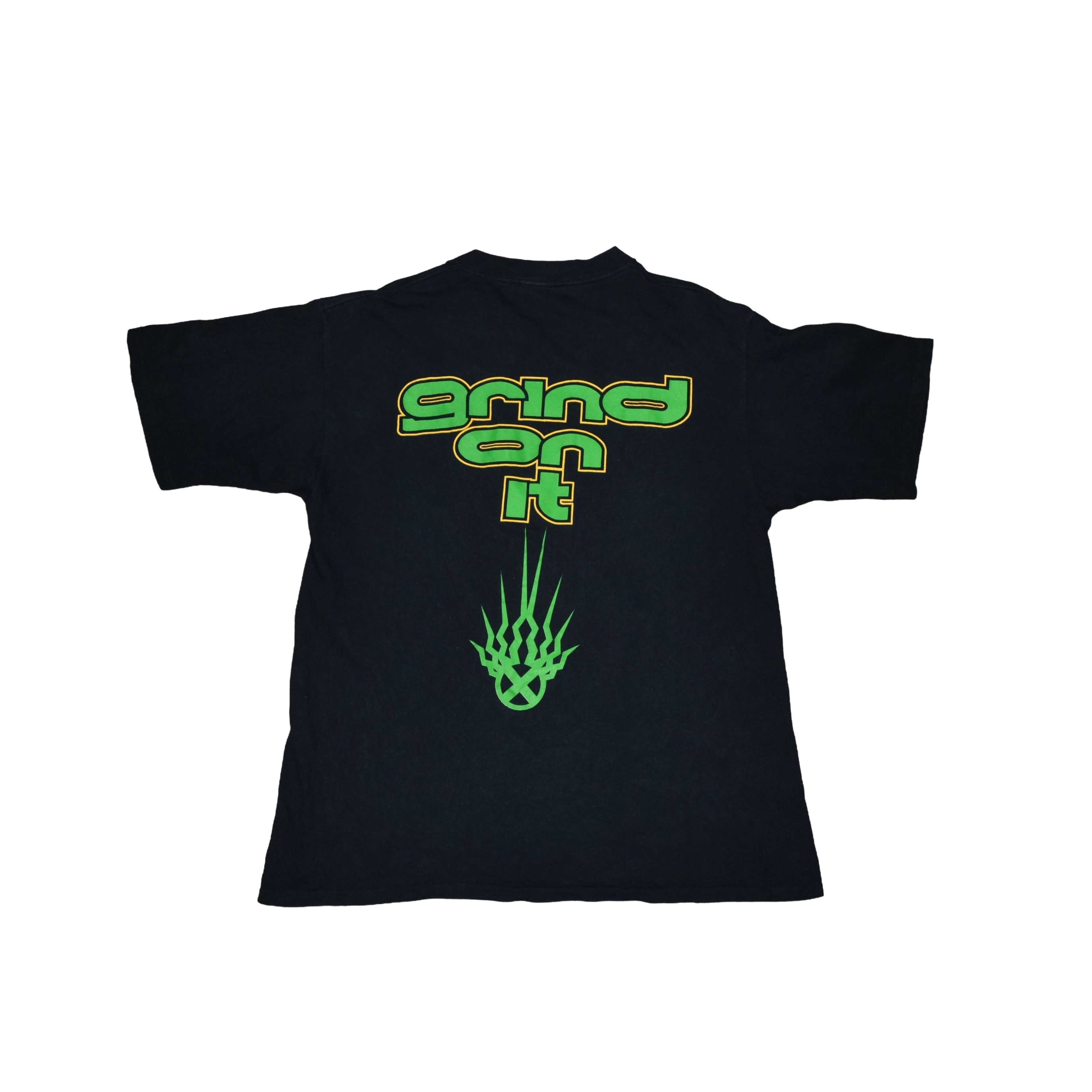 1999 static-x vintage wisconsin death trip era "i am" grind on it song promo y2k nü metal band t-shirt