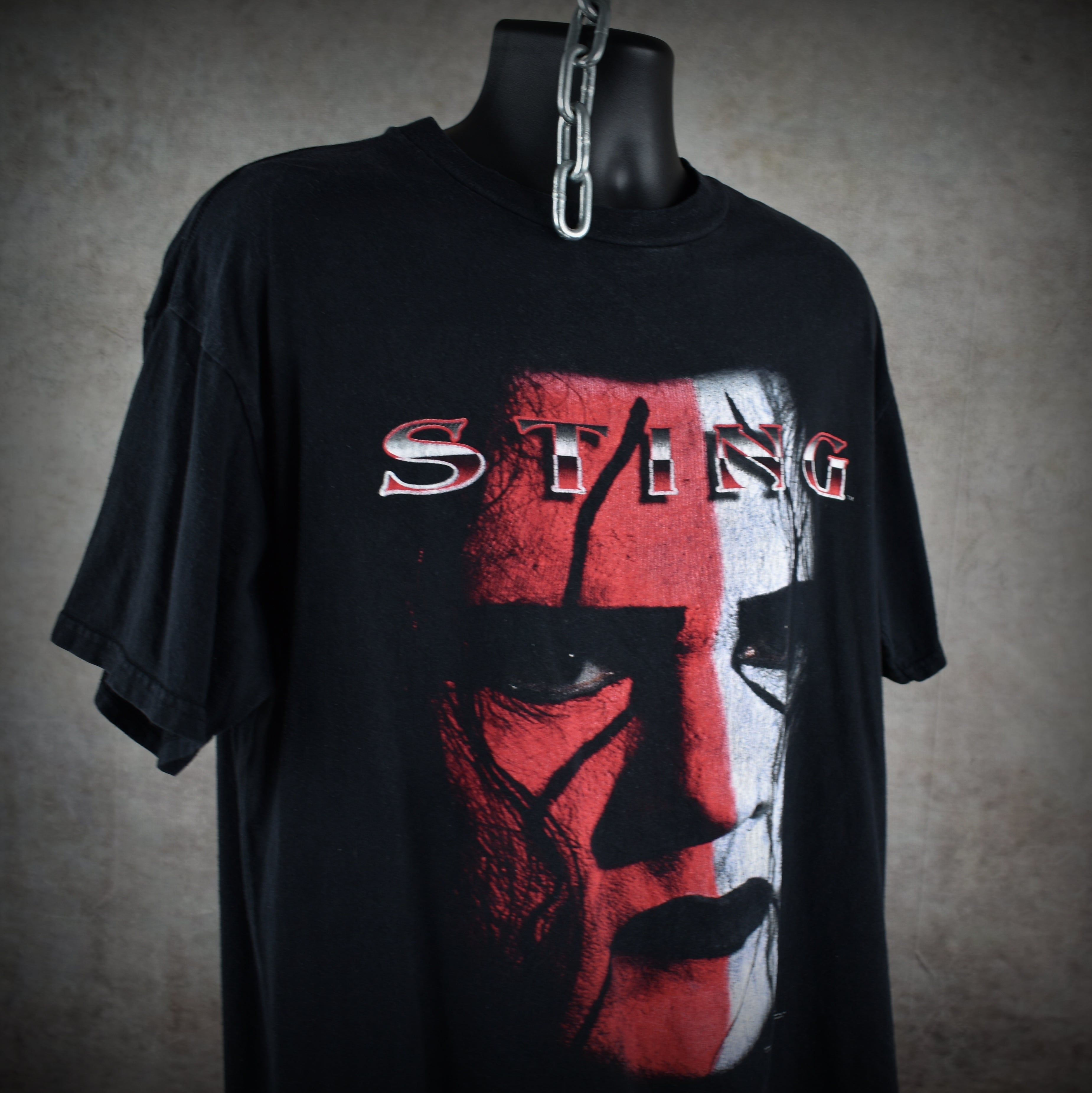 1998 sting vintage nwo wolfpac era iconic 90s wcw wrestler big face promo t-shirt