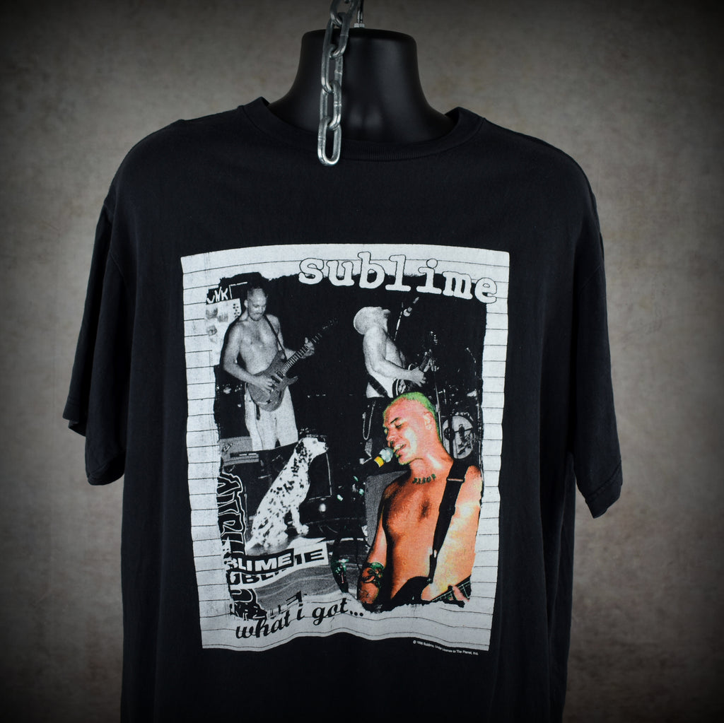 1996 sublime vintage iconic self-titled album era punk rock reggae band what i got song promo t-shirt