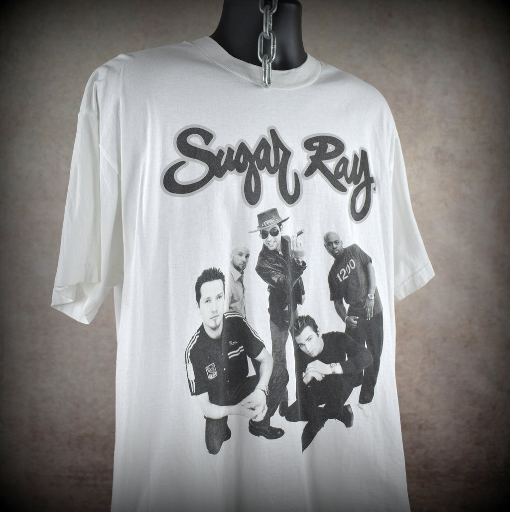 1999 sugar ray vintage every morning era iconic y2k alternative beach rock band promo t-shirt