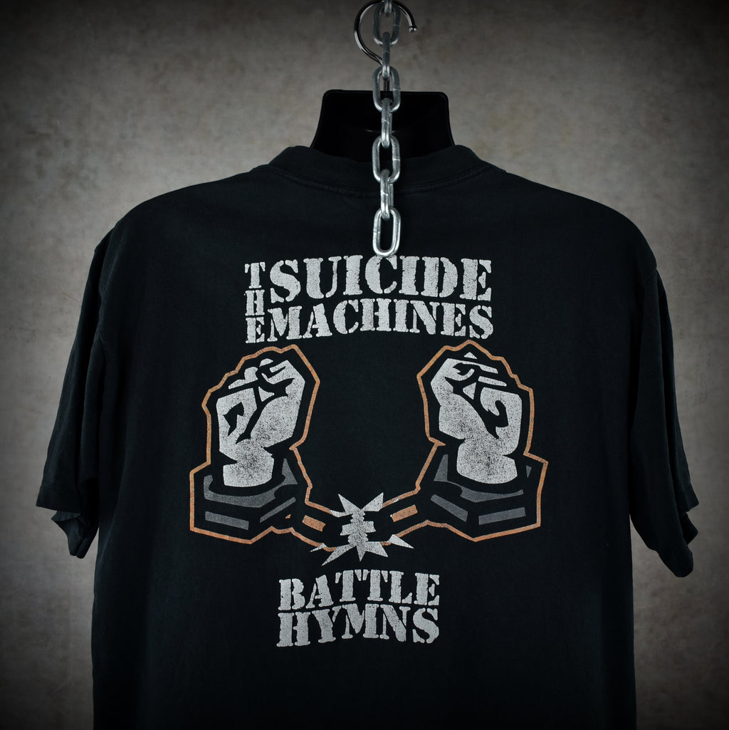 1998 the suicide machines vintage battle hymns cult classic 90s pop punk album promo t-shirt