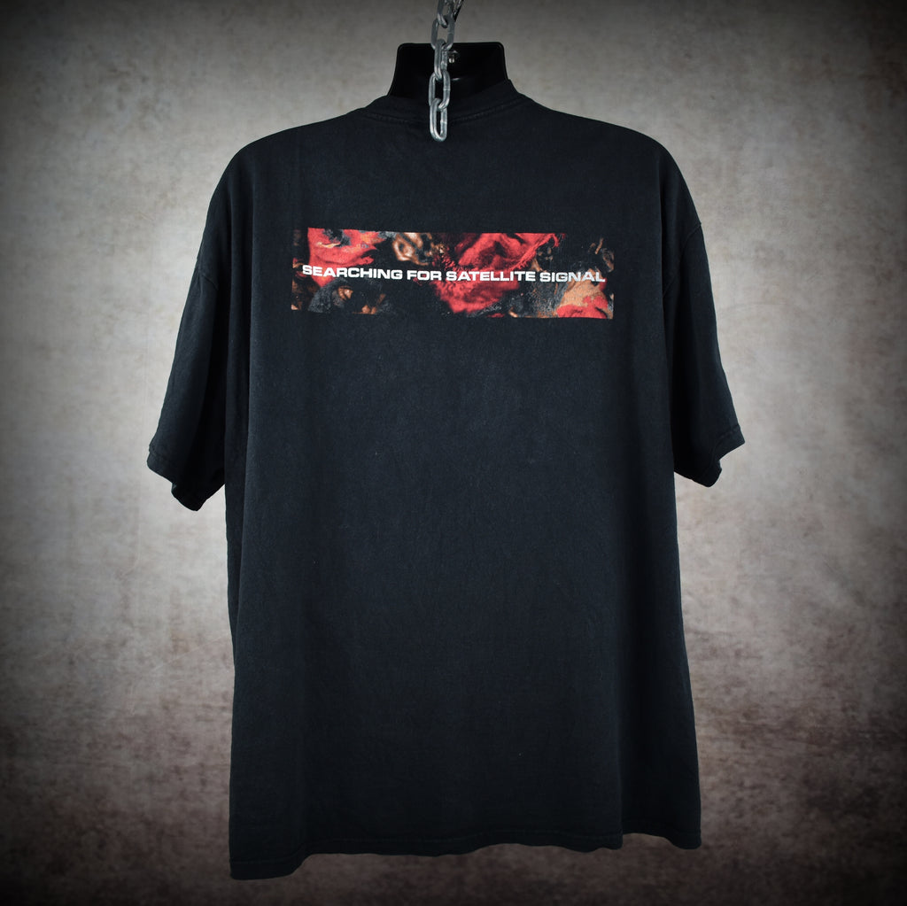 1998 system of a down rare vintage searching for satellite signal classic 90s nü metal band promo t-shirt