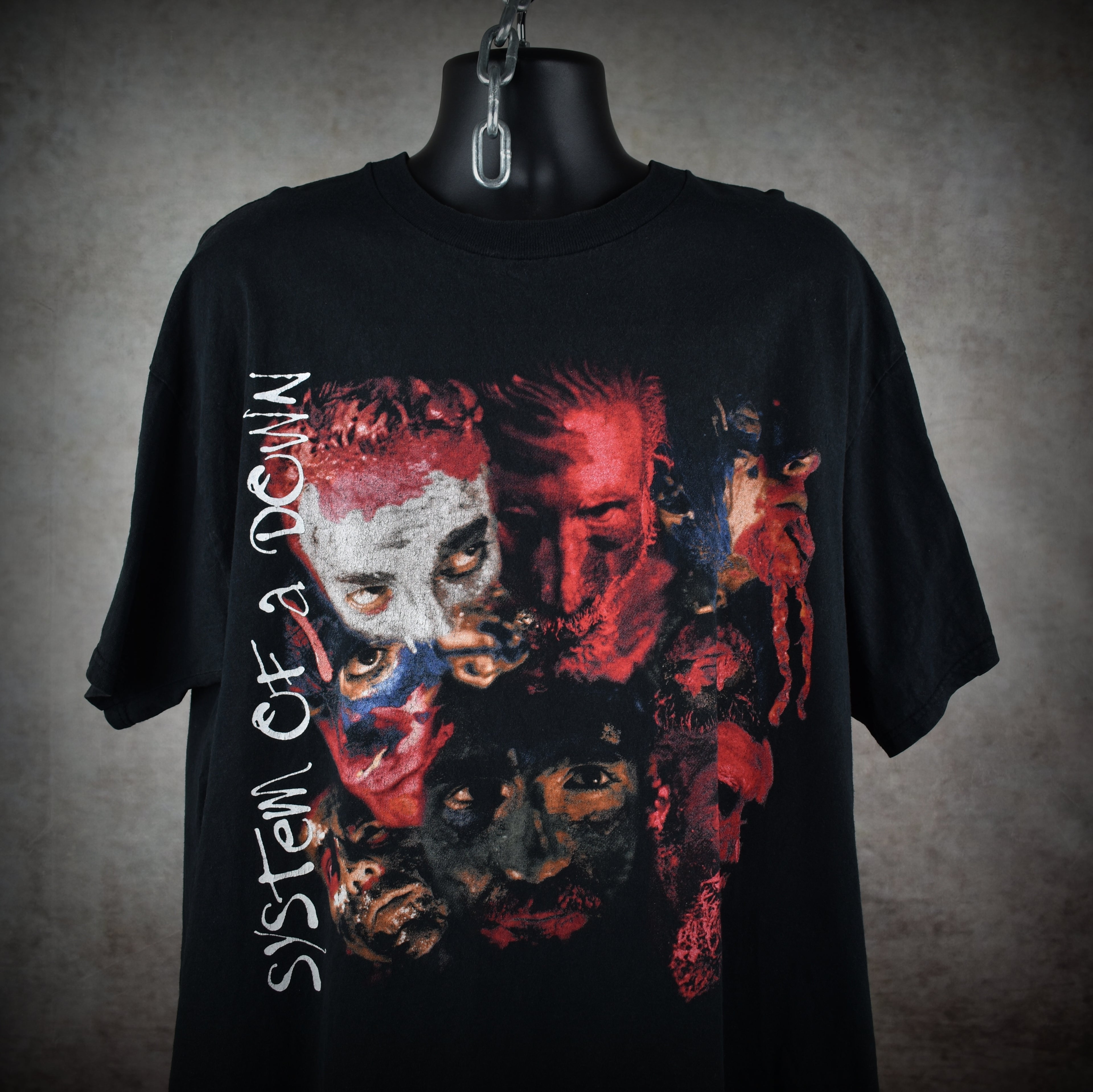 1998 system of a down rare vintage searching for satellite signal classic 90s nü metal band promo t-shirt