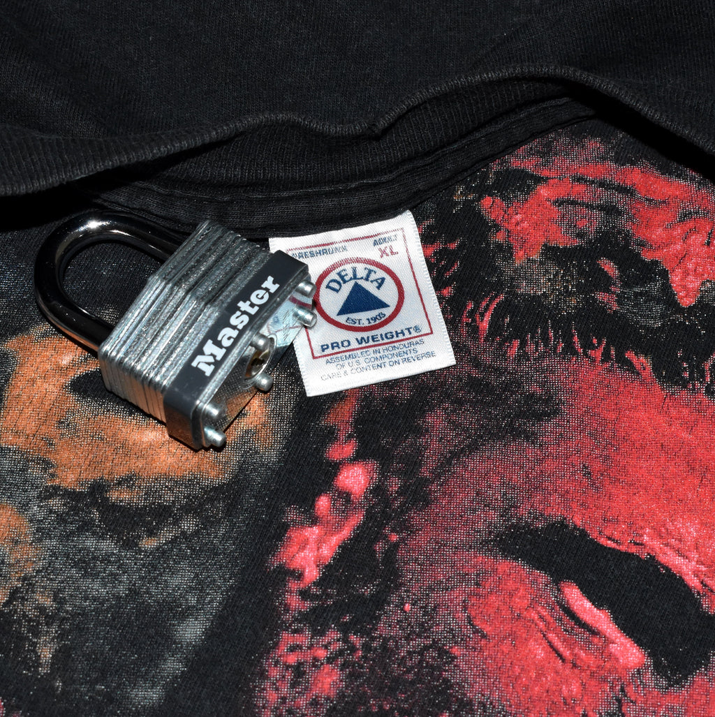 1998 system of a down rare vintage searching for satellite signal classic 90s nü metal band promo t-shirt