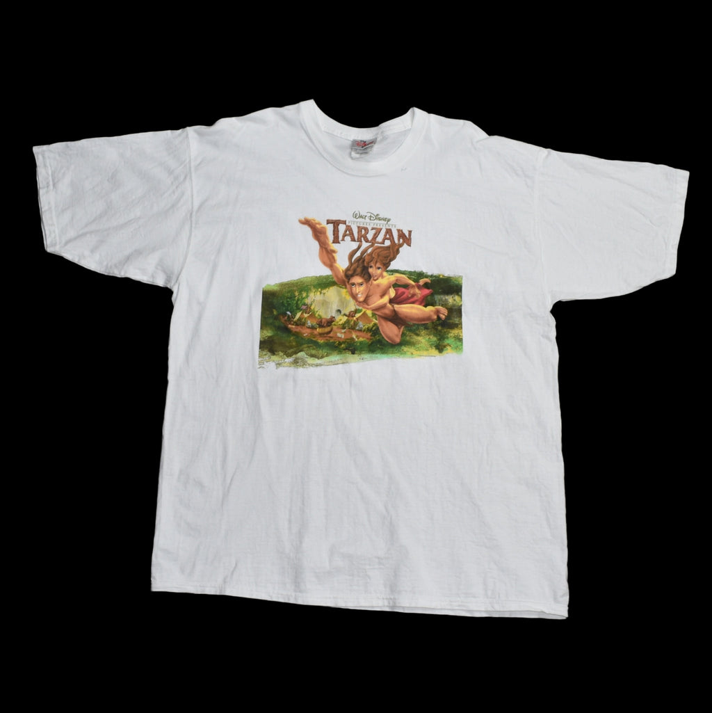 1999 tarzan vintage you'll be in my heart - phil collins era y2k classic disney movie promo t-shirt