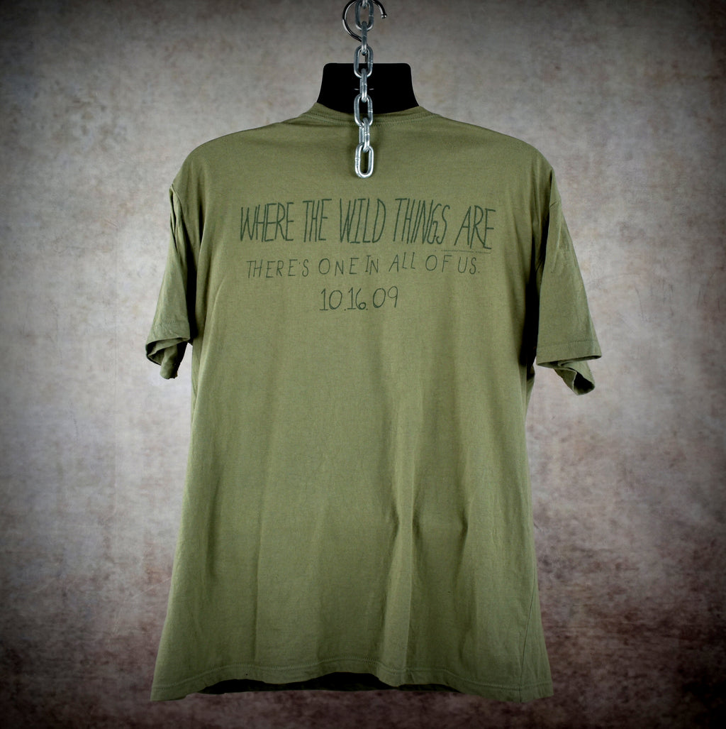 2009 where the wild things are vintage 00s cult classic spike jonze movie promo t-shirt