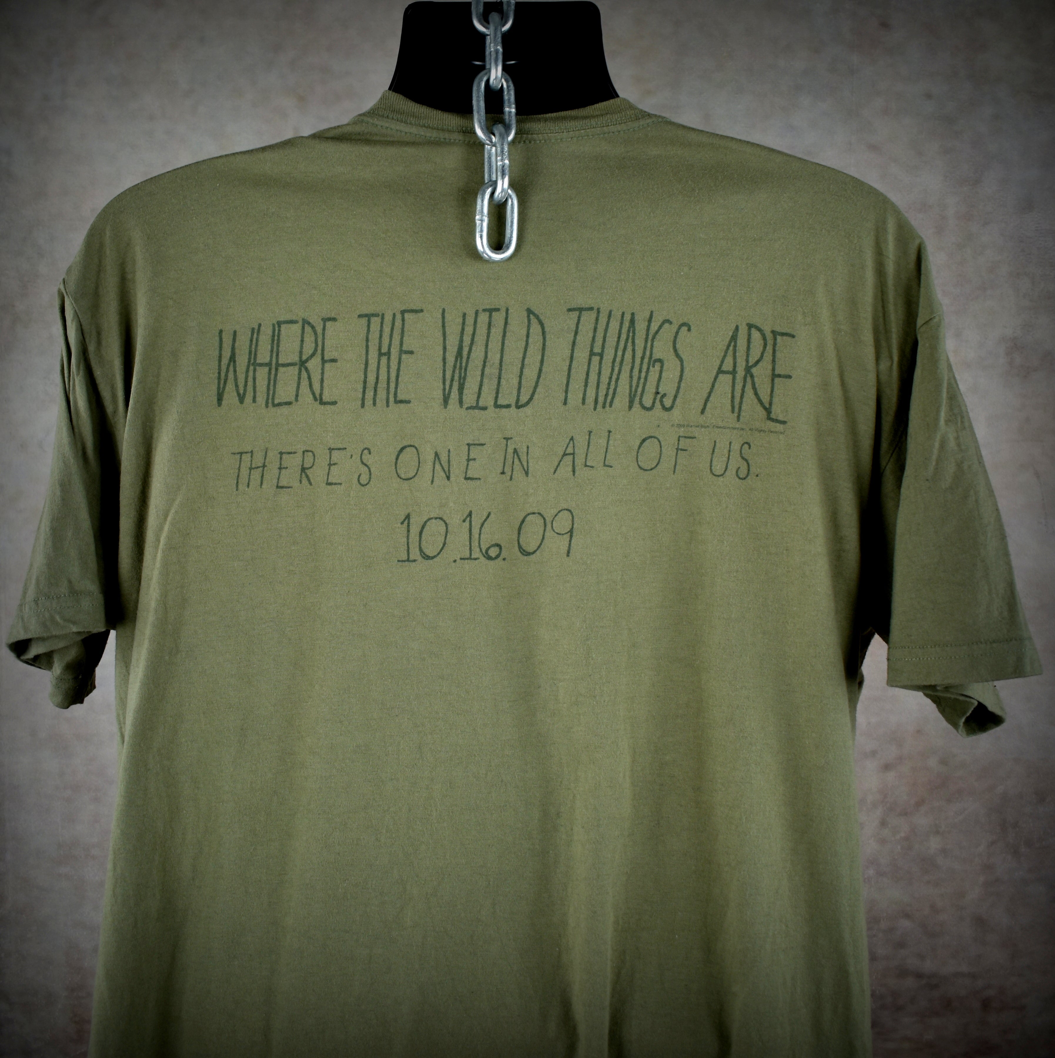 2009 where the wild things are vintage 00s cult classic spike jonze movie promo t-shirt