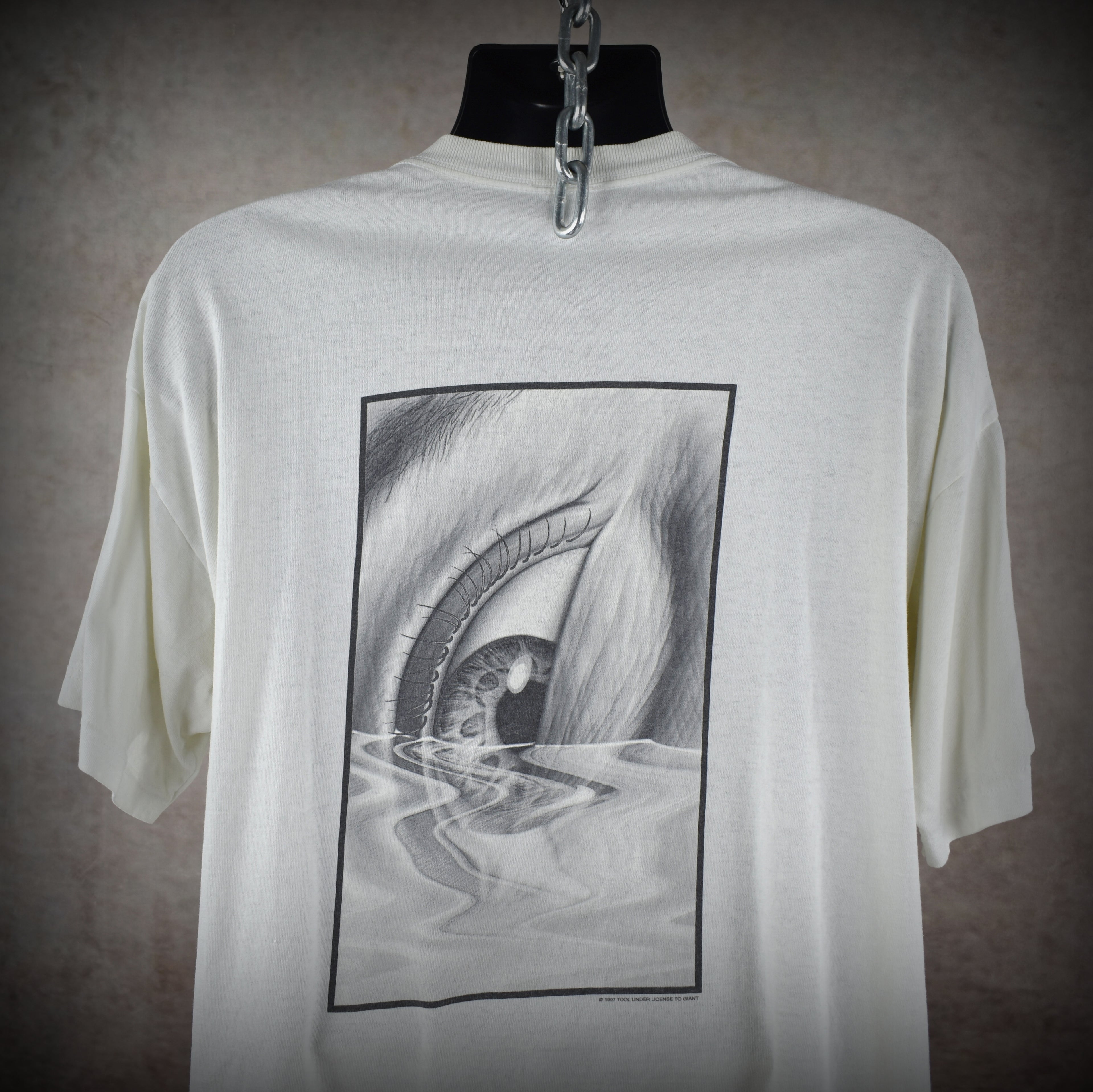 1997 tool vintage ænima era drowning eye classic 90s prog metal band album promo t-shirt