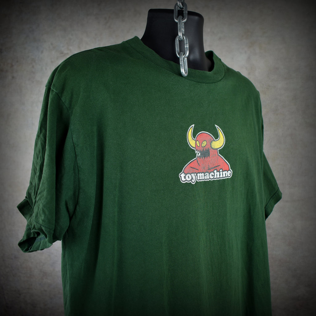 1996 toy machine vintage welcome to hell era 90s skateboard brand monster promo t-shirt
