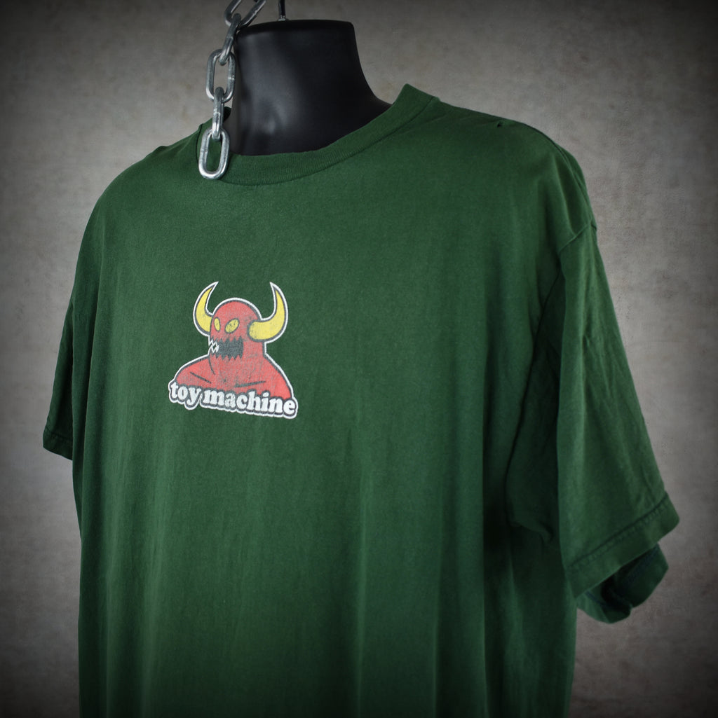 1996 toy machine vintage welcome to hell era 90s skateboard brand monster promo t-shirt