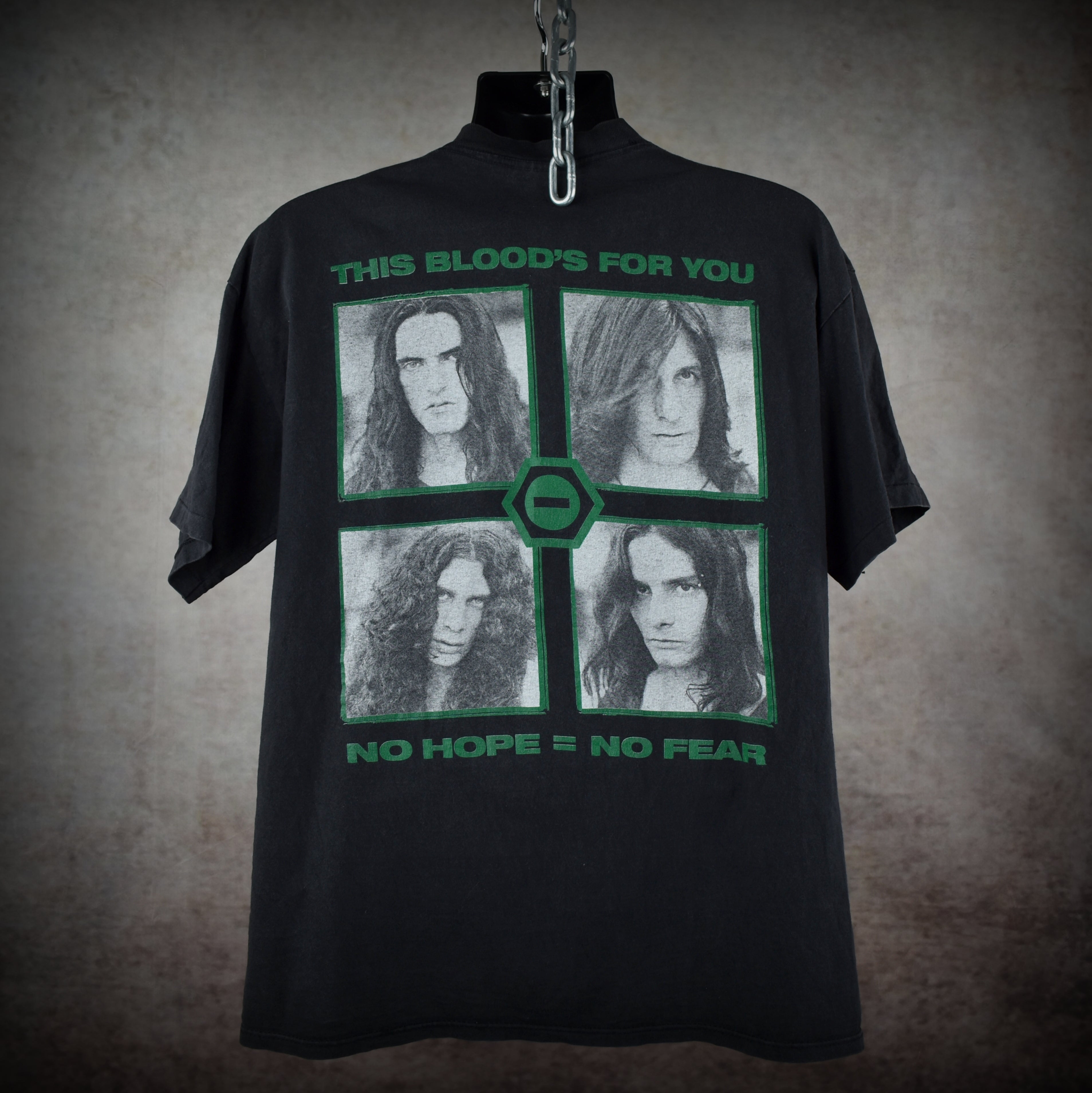 1994 type o negative vintage bloody kisses era "black no. 1" cult classic 90s goth metal band t-shirt